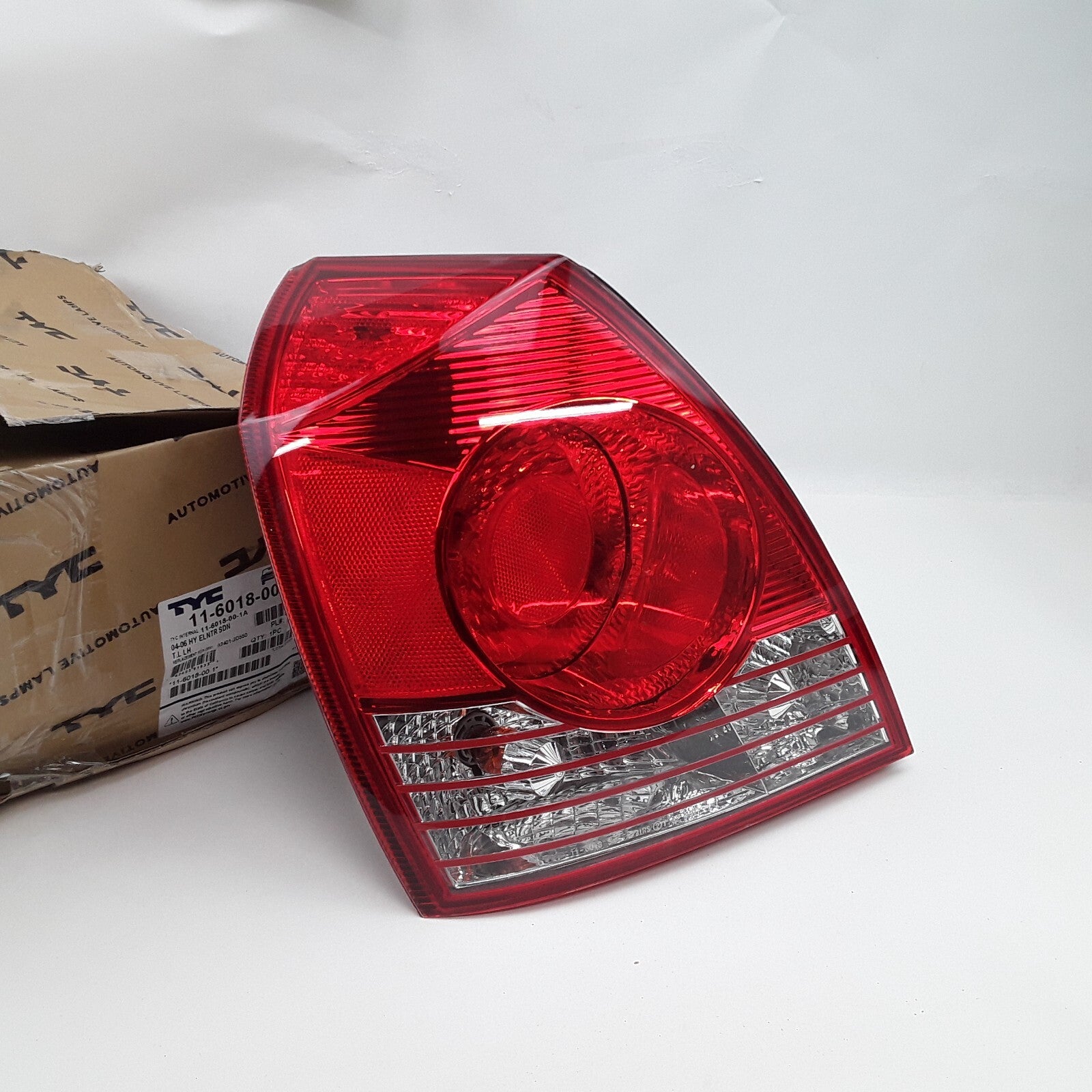 TYC 11-6018-00 Left Tail Light Assembly Fits Hyundai Elantra (2004 2005 2006)