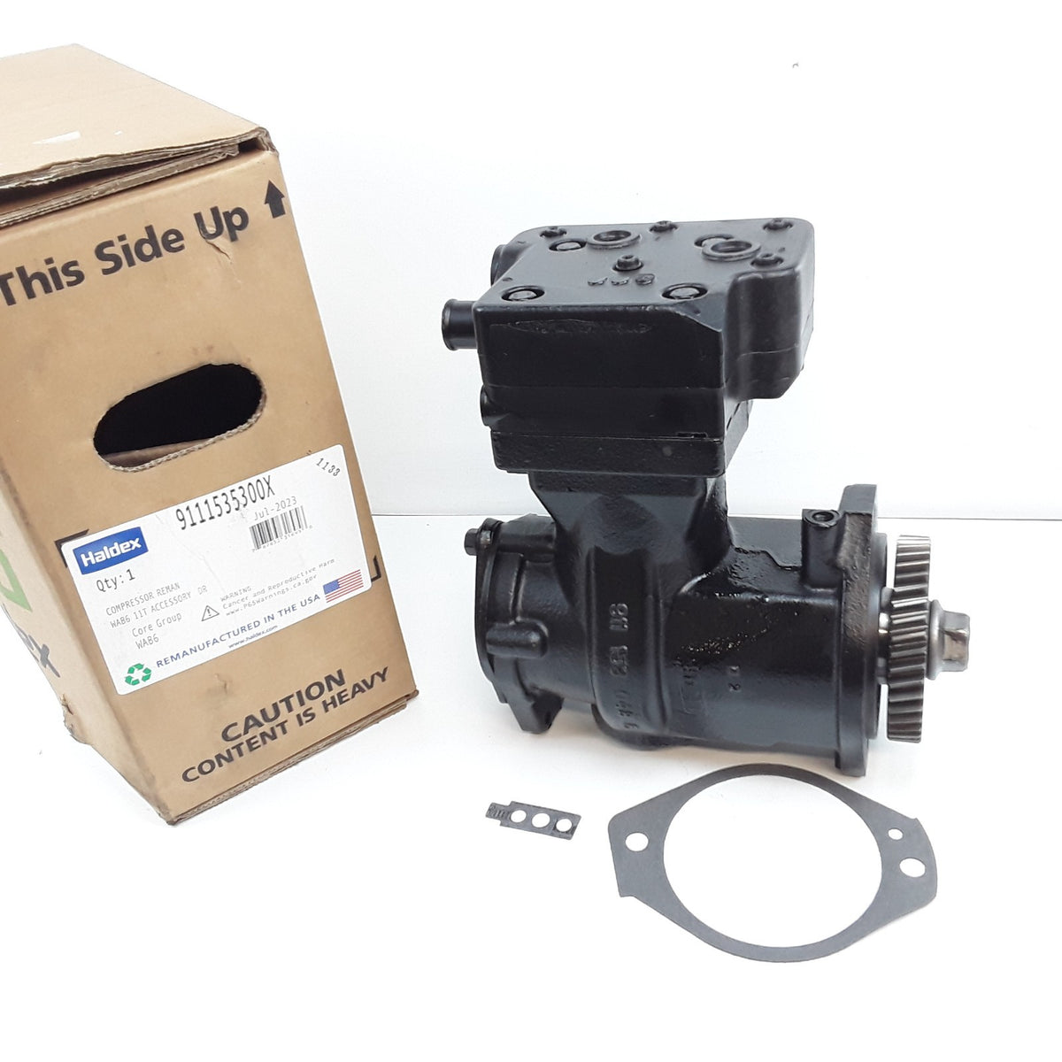 Haldex 9111535300X Air Brake Compressor For Cummins ISC ISL NS318 Engine Models