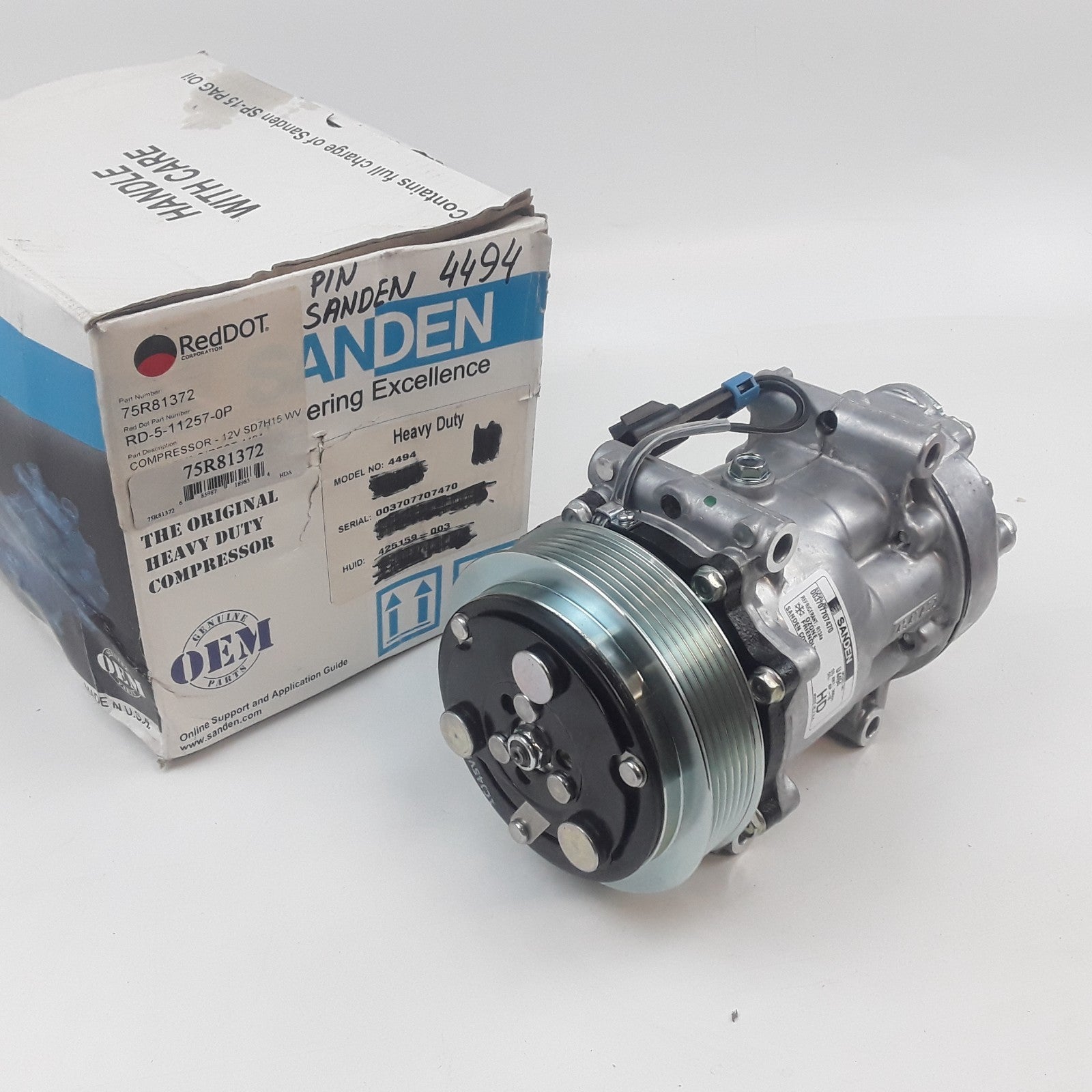 A/C Compressor Fits Volvo VN VHD VNL VNM 2002 2003 2004 2005 2006 2007 2008-2016