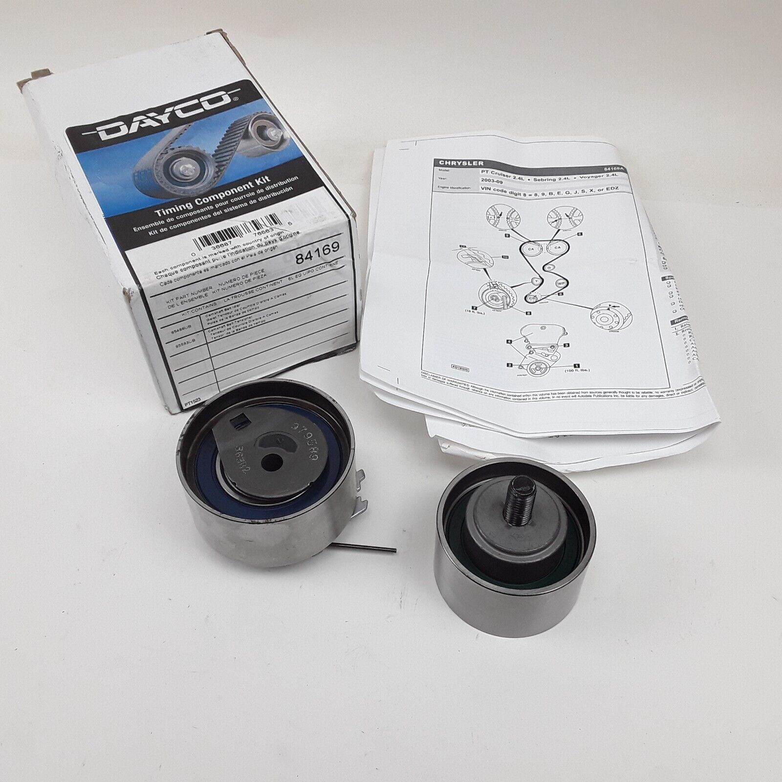Engine Timing Belt Component Kit Fits Chrysler PT Cruiser Sebring Voyager 03-10