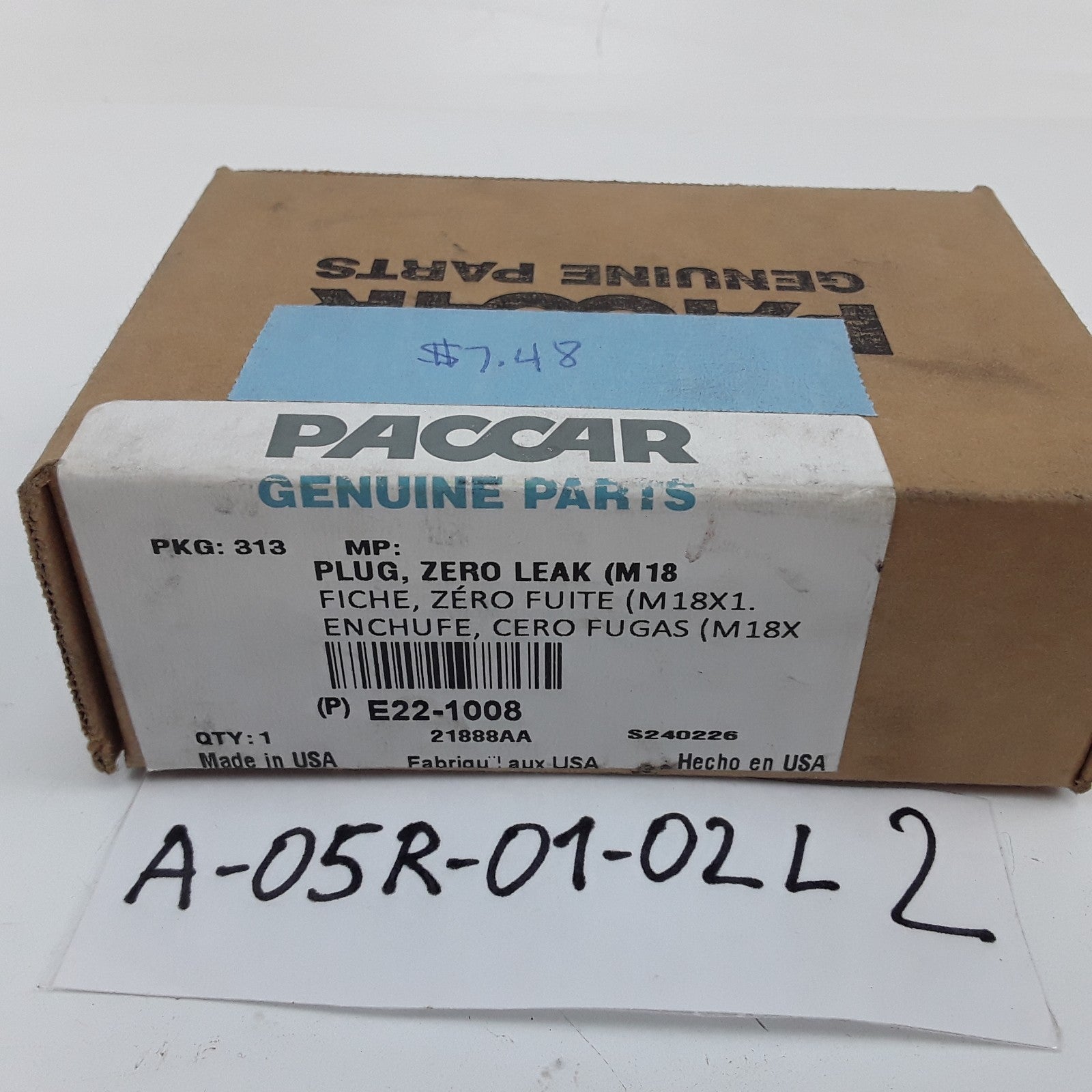 p/n E22-1008 Transmission Drain Plug Assembly Fits Kenworth Trucks