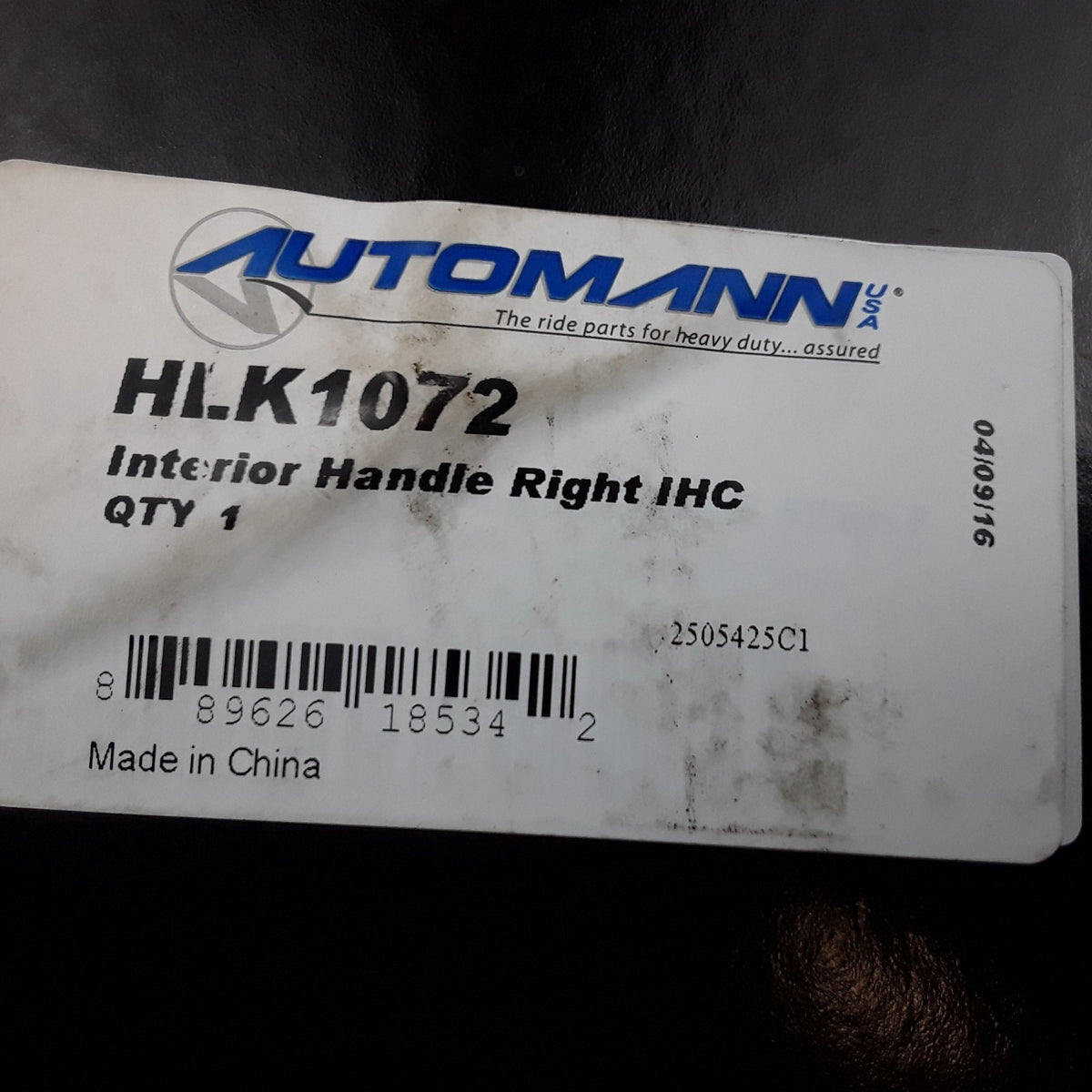 Automann HLK1072 Right Interior Door Handle For International Durastar 2010-2011