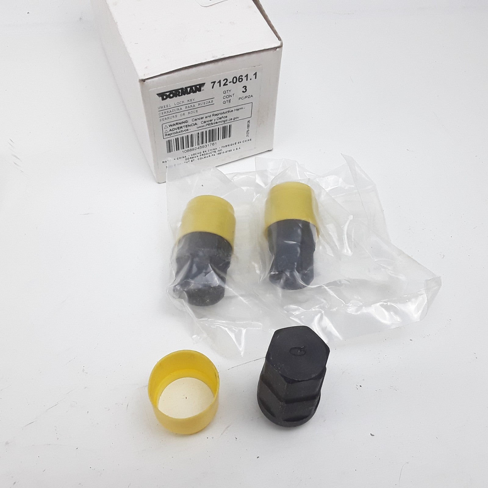 Dorman 712-061.1 Wheel Lock Replacement Key Hex-Size 19 mm Length 43 mm Set of 3