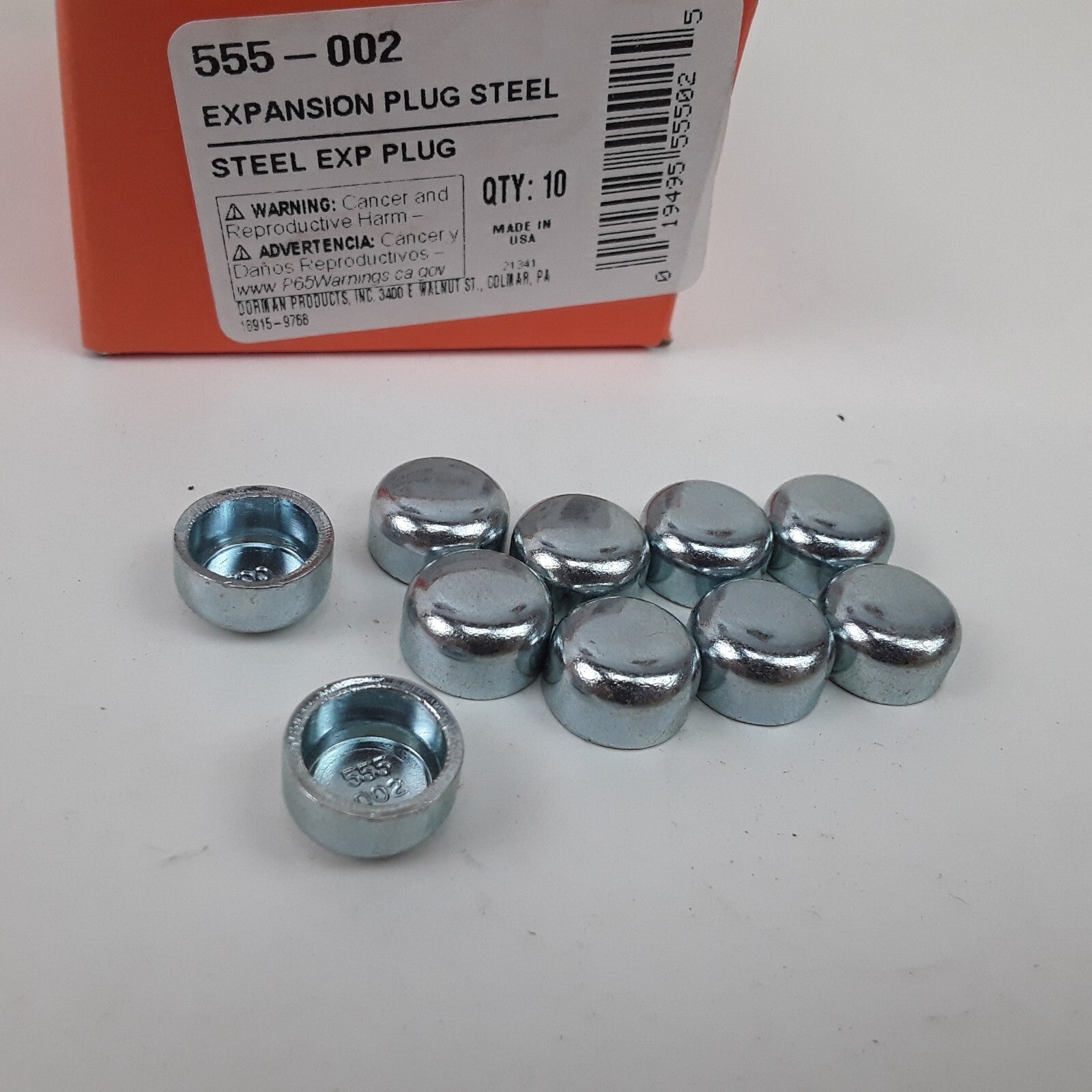 Set of 10 Engine Core Steel Cup Expansion Plug 7/16 In Fits Renault Jeep Lincoln