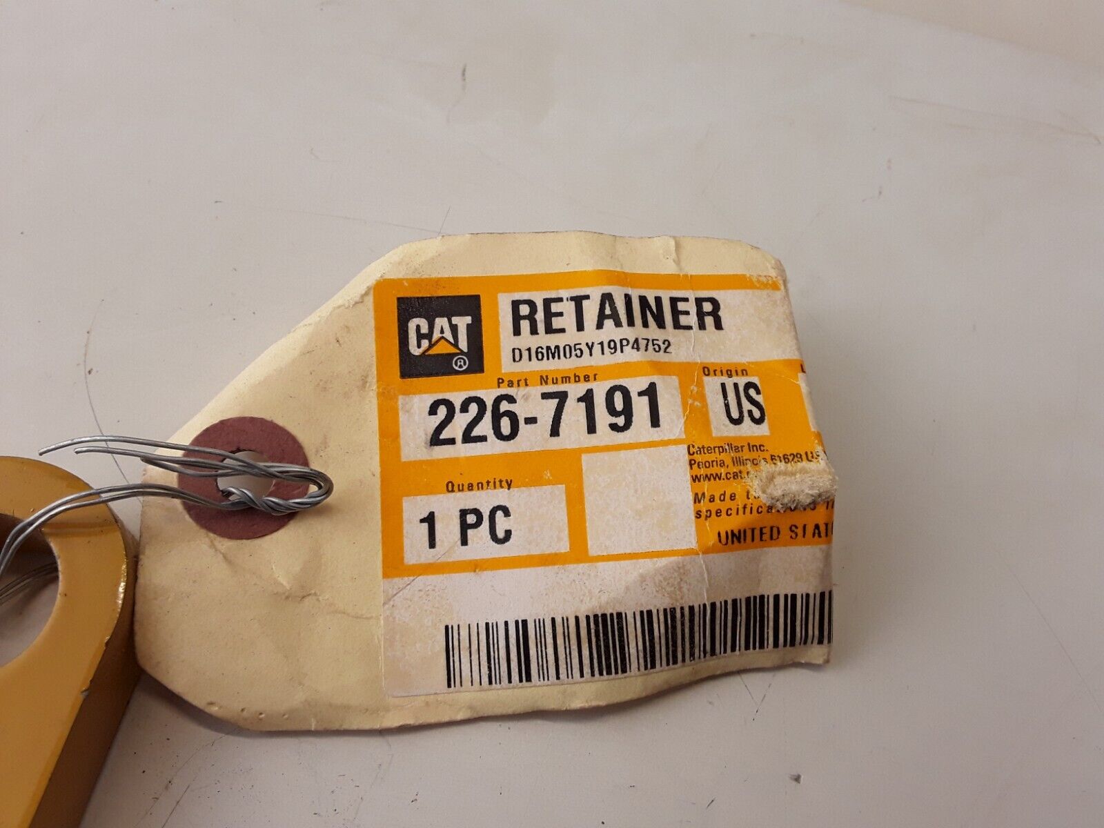 For Caterpillar CAT 226-7191 12MM Steel Thick Retainer for C Frame and Blades - HotCarParts