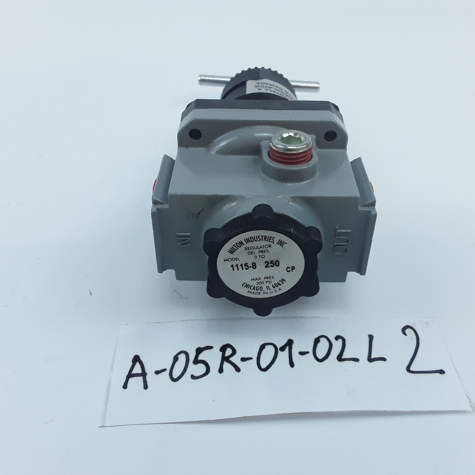 Air Pressure Compressor Regulator 0-250 PSI 1/2" NPT Milton 1115-8 High FRL