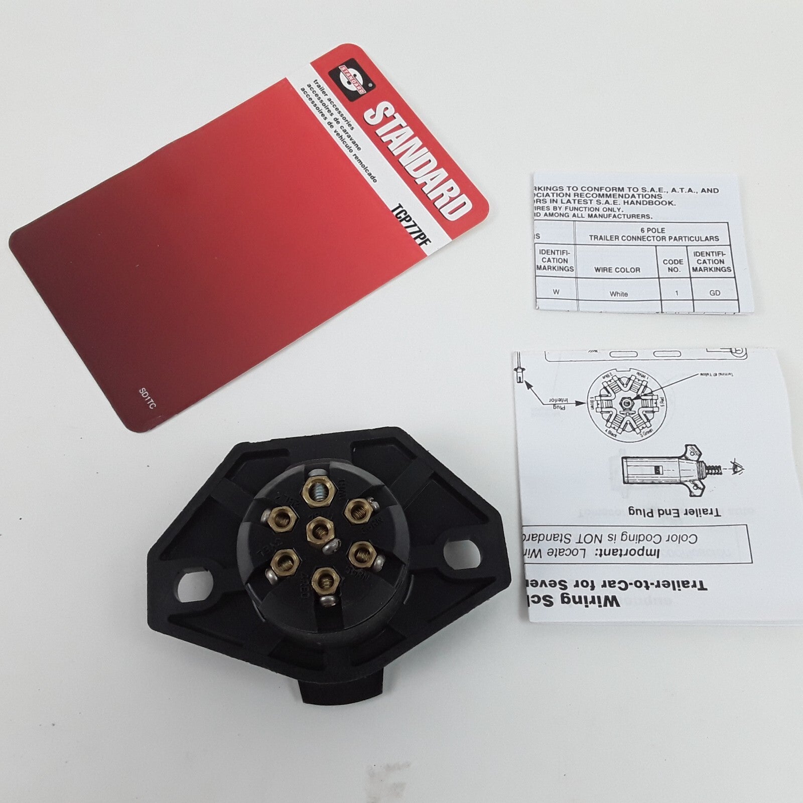 Standard Ignition TCP77PF Trailer Connector Kit Glass Filled Nylon 40 Amps