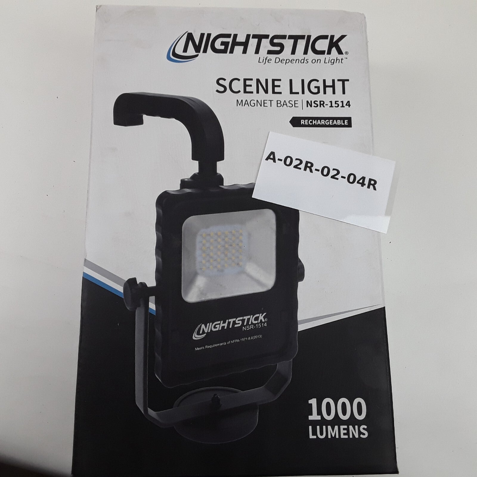 Nightstick NSR-1514 Rechargeable LED Scene Light 1000 Lumens W/ Magnetic Base