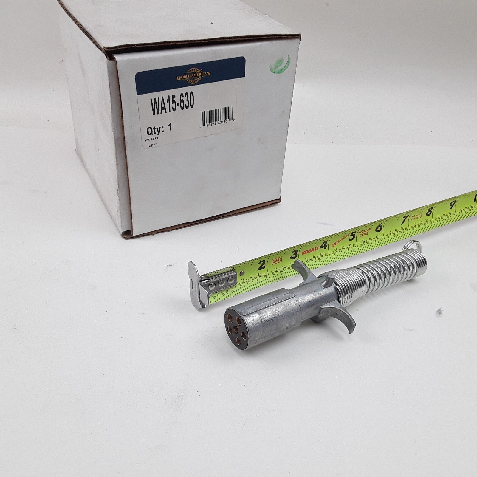 World American WA15-630 - Tractor Wiring Plug - 6 -Way, with Spring and Cable