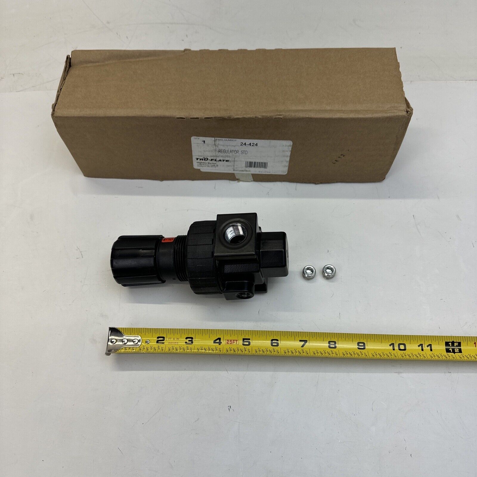 Tru-Flate 24-424 1/2" 3/4” NPT Air Compressor Line Pressure Regulator - HotCarParts