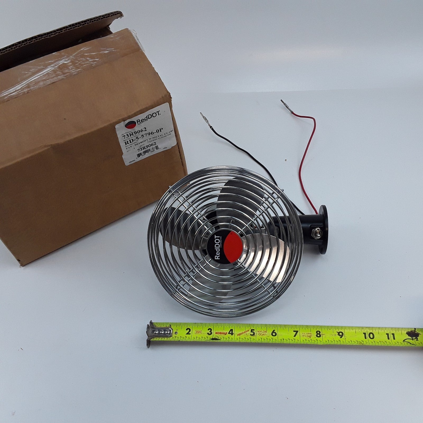 Red Dot 73R9062 Dash Fan Defrost With Metal Guard 12v Fits Truck Tractor MACK CH