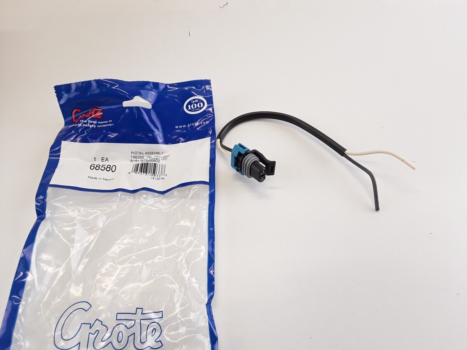 Grote 68580 Pigtail Park Turn Stop Reverse Light Connector Fits Trilliant 36 Led - HotCarParts