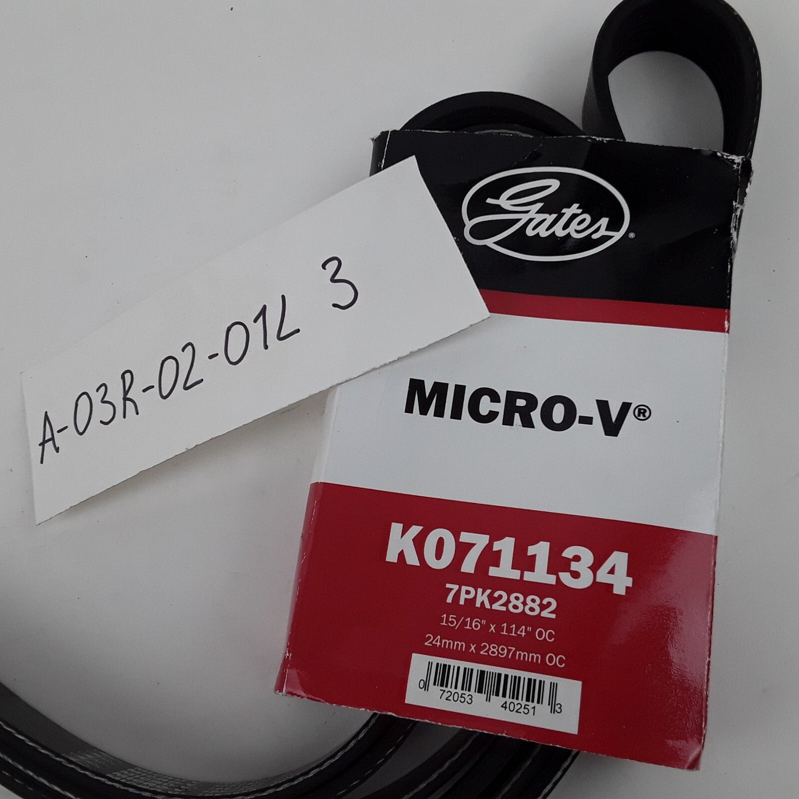 Gates K071134 Micro-V Serpentine Belt Fits Dodge Ram 2500 3500 1994 1995 1996