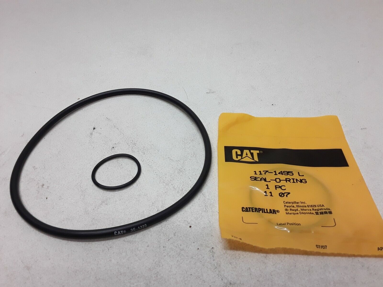 NEW GENUINE CAT / CATERPILLAR KIT 117-1495 + CAT 3S-1223 SEAL 0 RING O-RING - HotCarParts