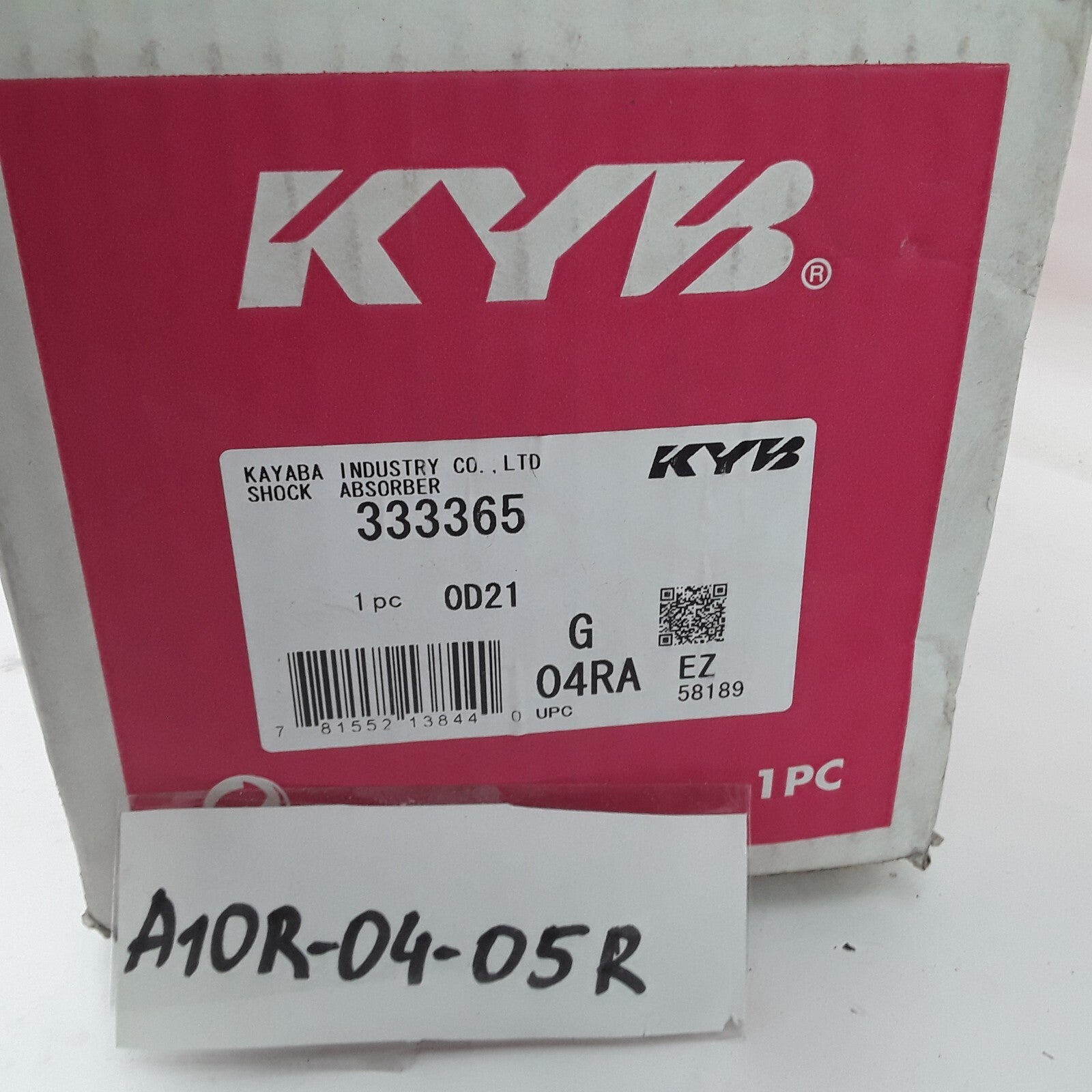 KYB 333365 Rear Left Suspension Strut Assembly Black Fits Kia Spectra 2001-2004