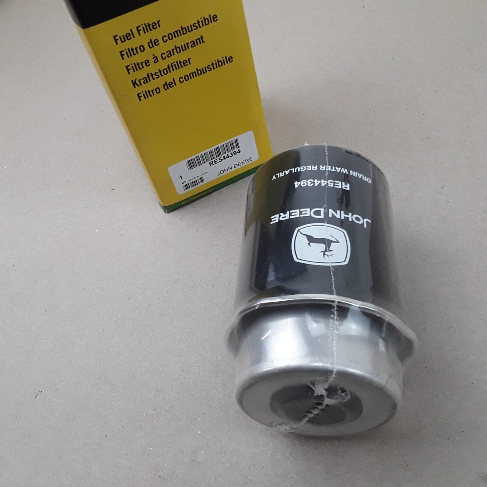 John Deere RE544394 Heavy Duty Spin-On Hydraulic Engine Fuel Filter