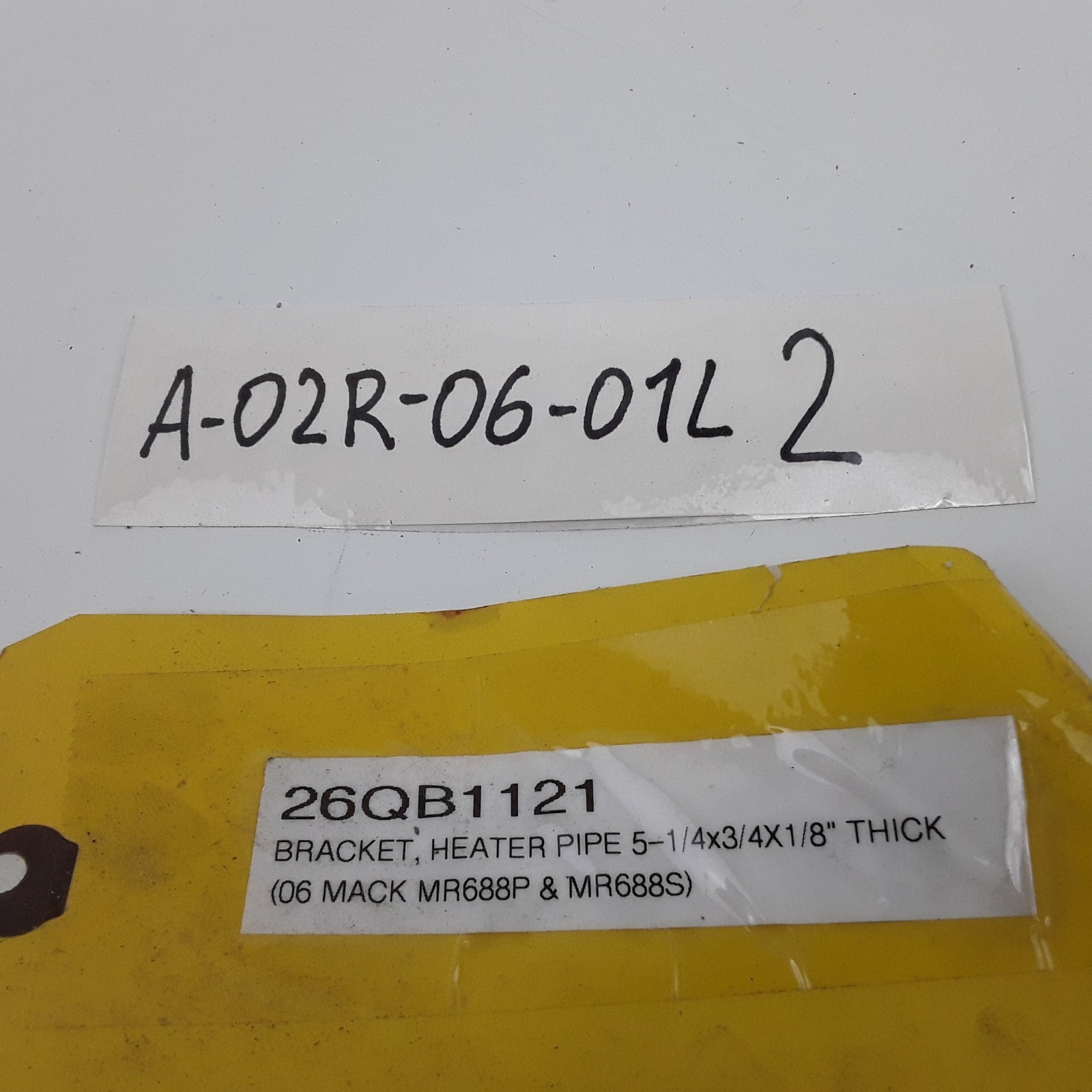 Heater Pipe Bracket 5-1/4x3/4x1/8" For Thick 2006 Mack MR688P & MR688S
