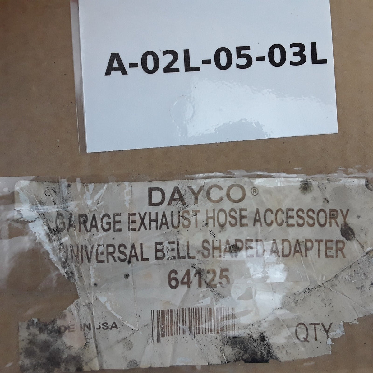 Dayco 64125 Garage Exhaust Tailpipe Adapter Replaces BK 7201329 RA250 90126