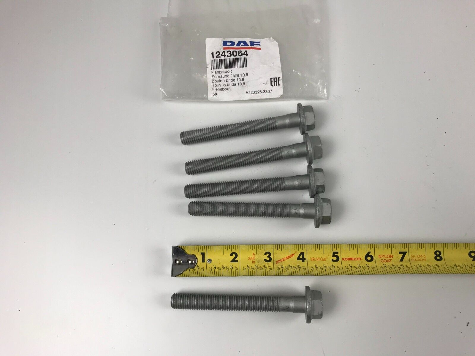 5 PCS - DAF 1243064 Flange Bolt FAST SHIPPING - HotCarParts