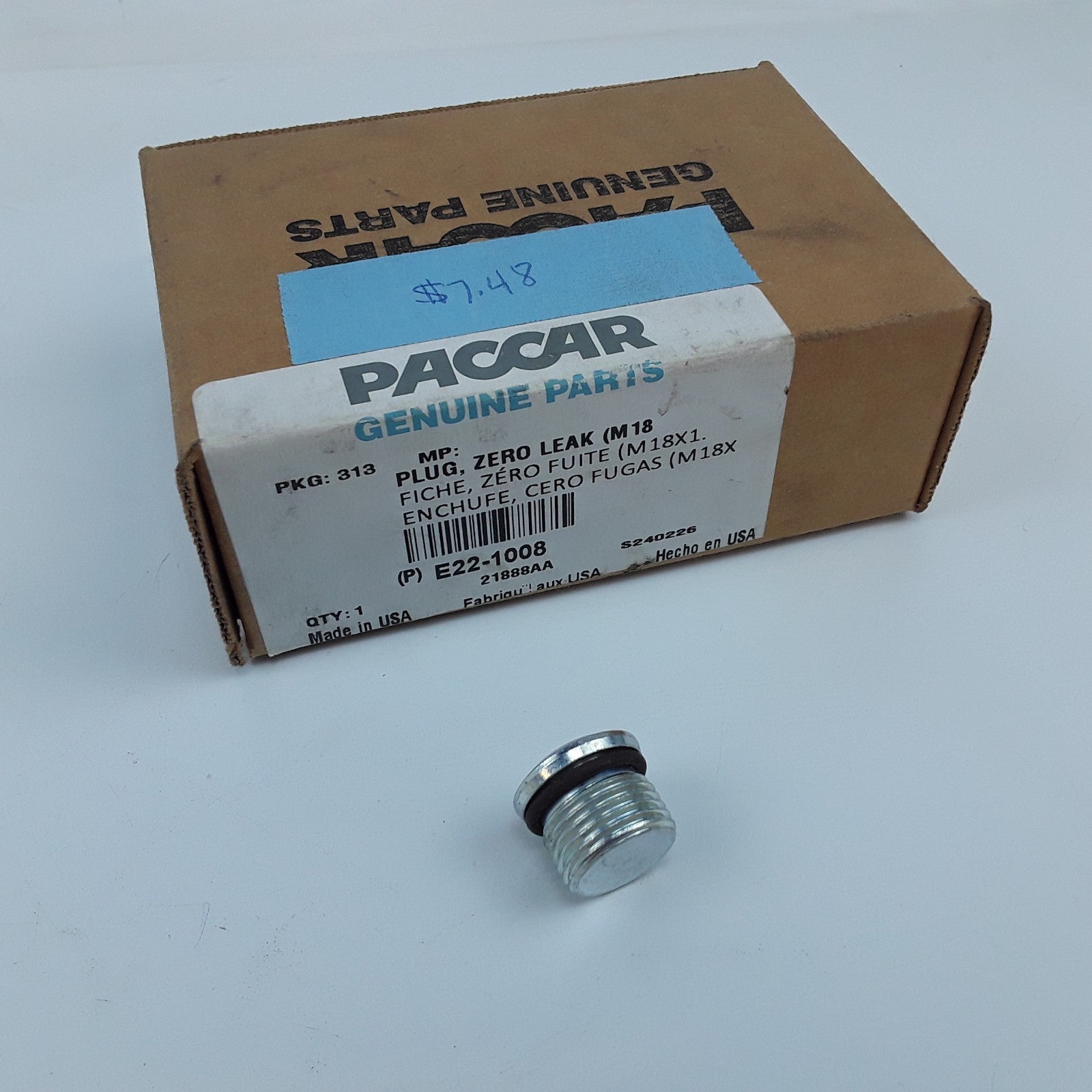 p/n E22-1008 Transmission Drain Plug Assembly Fits Kenworth Trucks