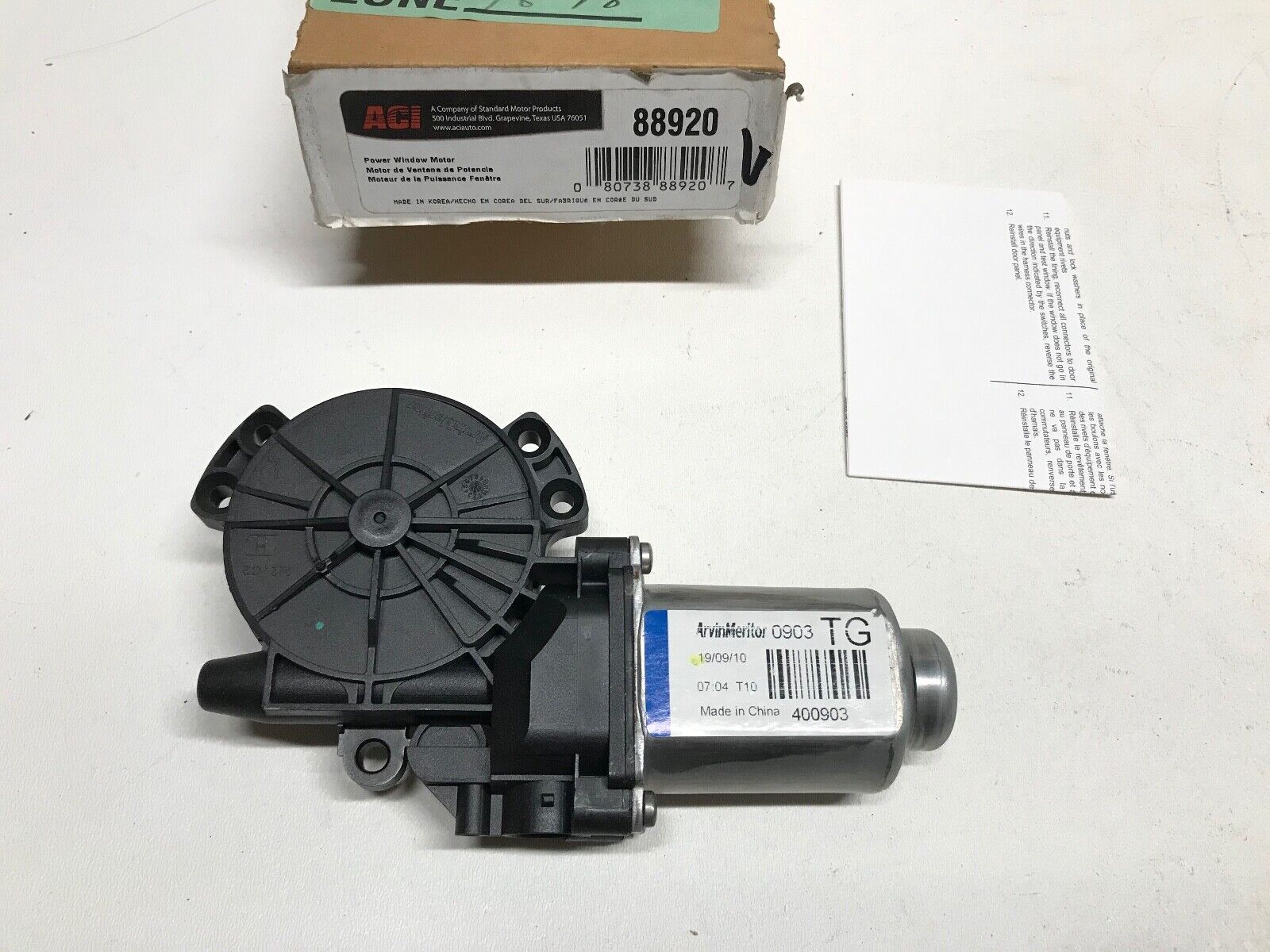 Power Window Motor Rear Left ACI/Maxair 88920 fits 06-11 Hyundai Azera FAST SHIP - HotCarParts