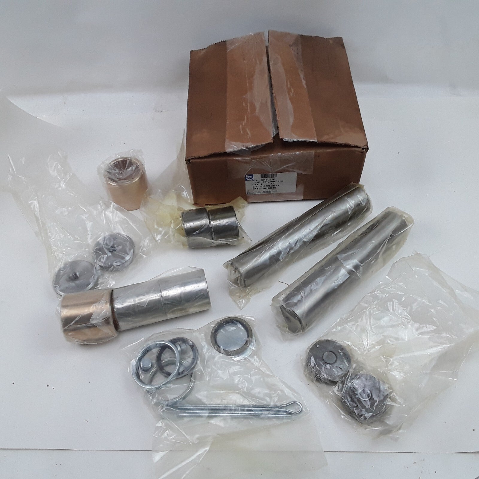 Wheeler Bros. 301SQ47E Steering King Pin Set Front Axle 34.9mm x 41.25mm x 189mm