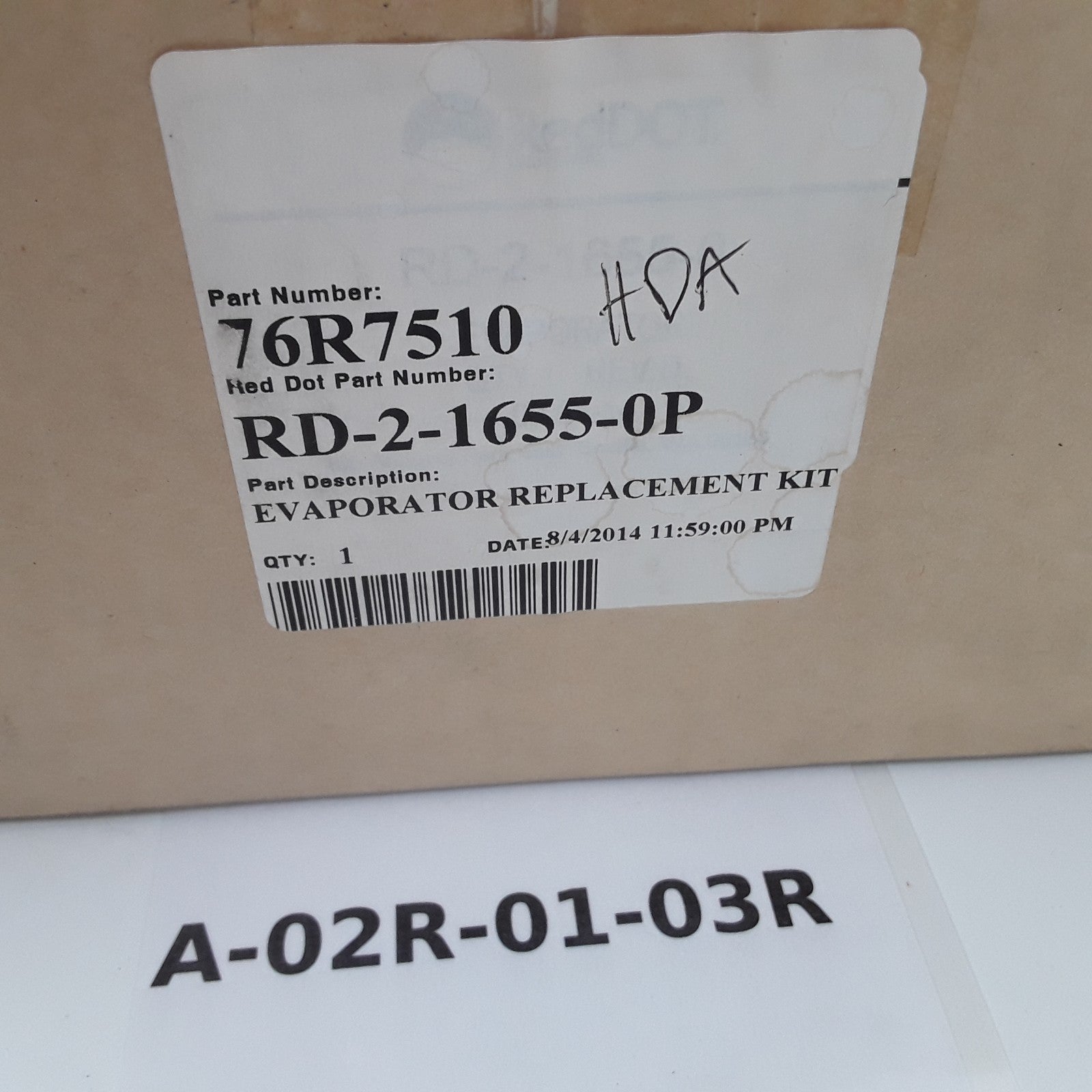 Red Dot 76R7510 Evaporator Coil Assembly Heavy Duty High Performance