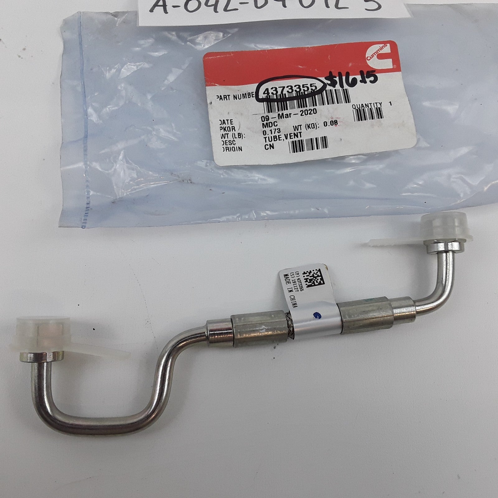 OEM Exhaust Gas Recirculation (EGR) Tube Vent For EPA10 12 Liter ISX QSX Engines