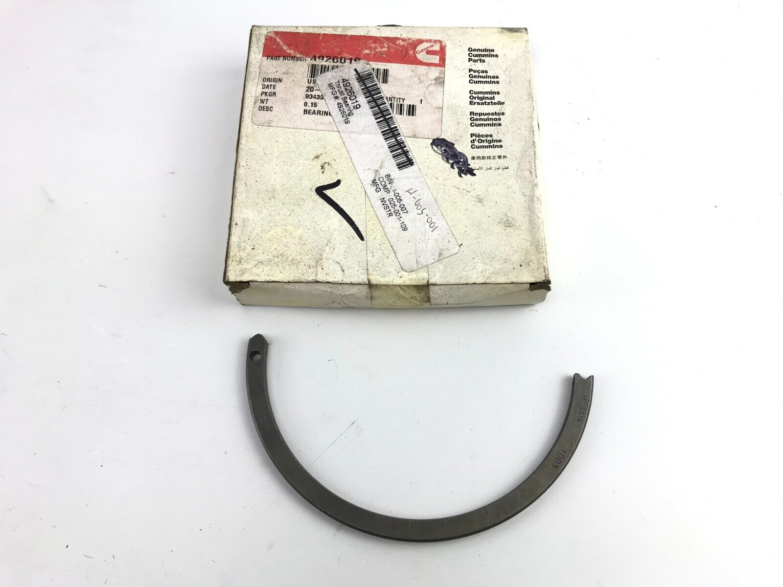 GENUINE OEM Cummins 4926019 Thrust Bearing ISM M11 FAST SHIPPING - HotCarParts