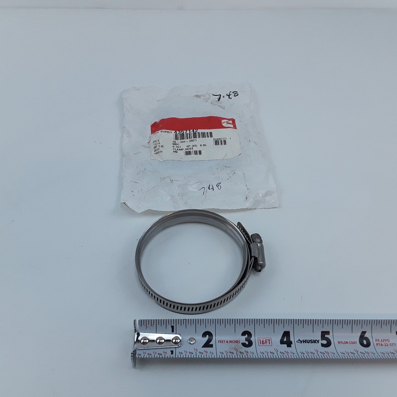 Cummins 4357142 Hose Clamp Assembly For EPA13 15 Liter ISX QSX Engines