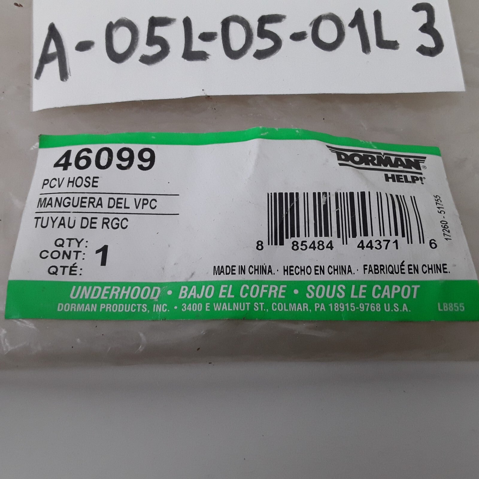 Engine Positive Crankcase Breather Ventilation Hose Fits Volkswagen Passat 01-05