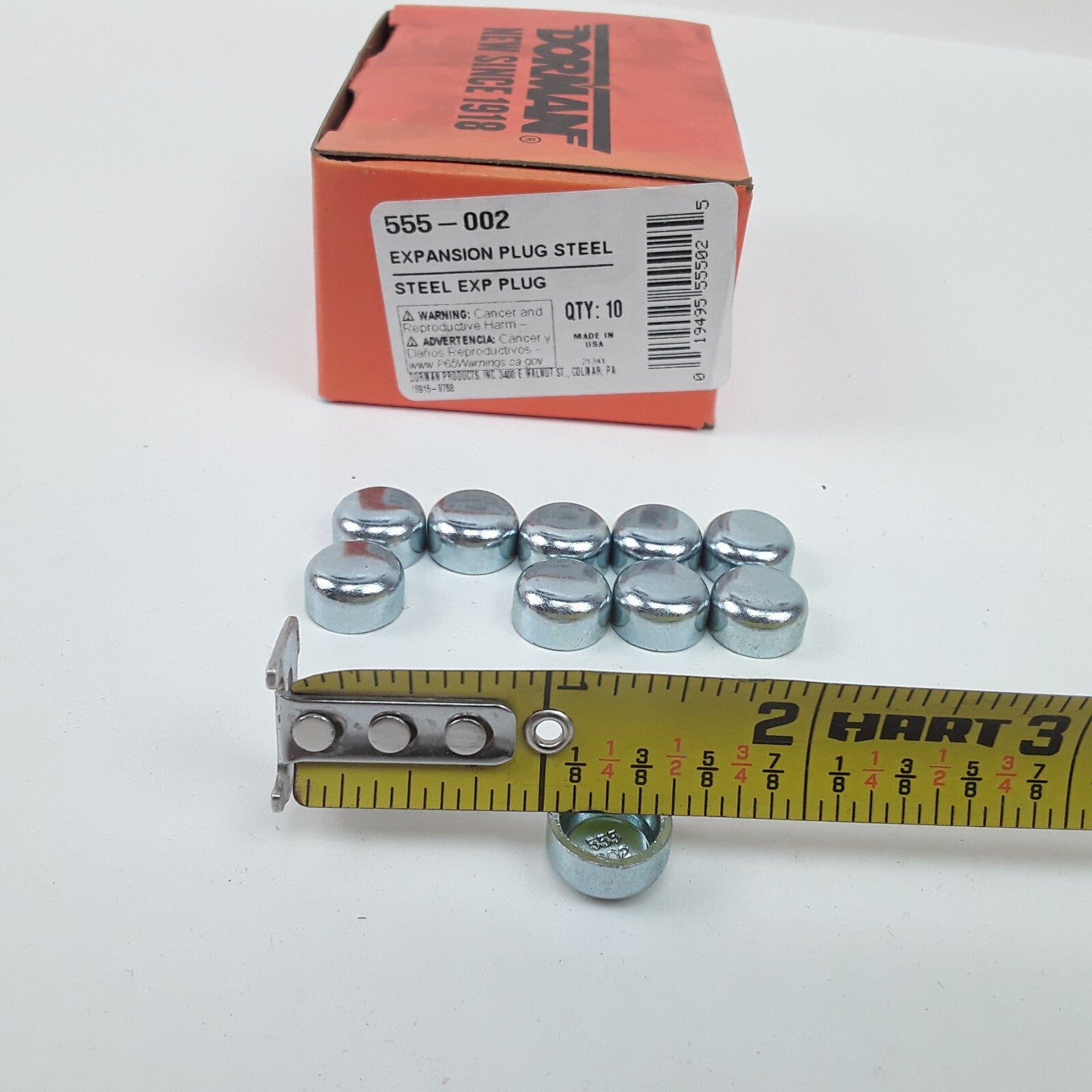 Set of 10 Engine Core Steel Cup Expansion Plug 7/16 In Fits Renault Jeep Lincoln