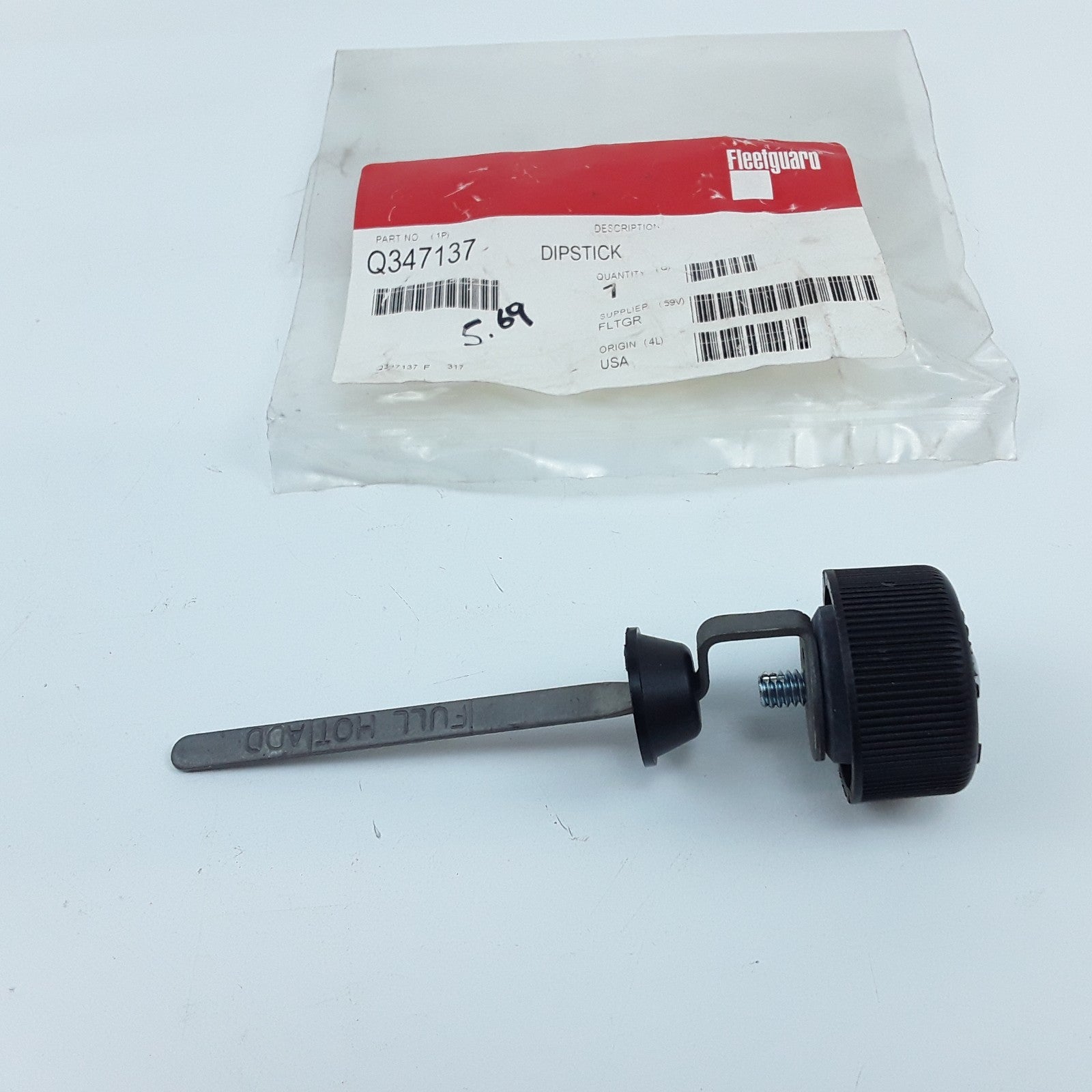 Fleetguard Q347137 Power Steering Reservoir Cap Dipstick For Mack Trucks
