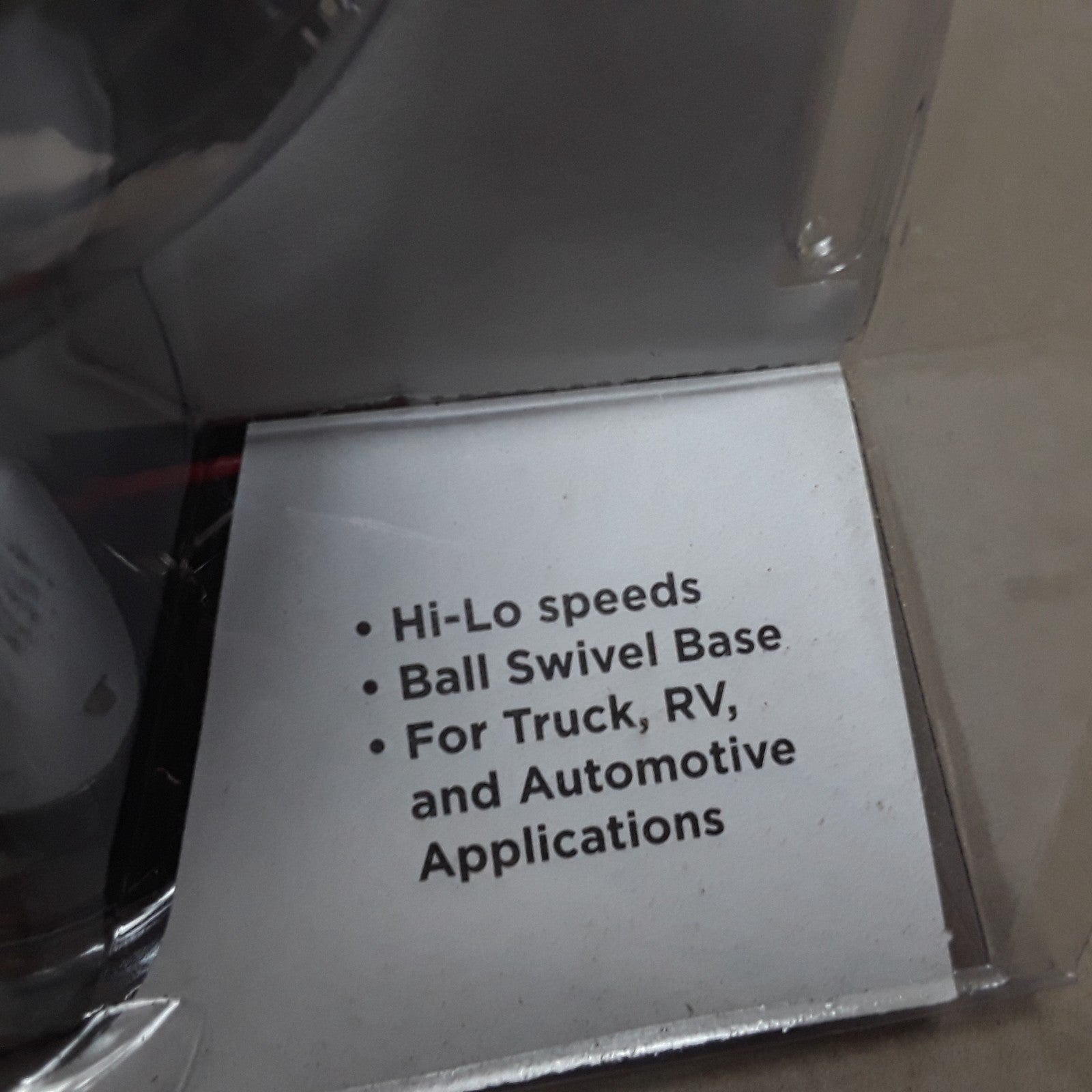 Dash Metal Fan 24 Volt 6in Two 2-Speed Heavy Duty For Trucks RV and Automotive