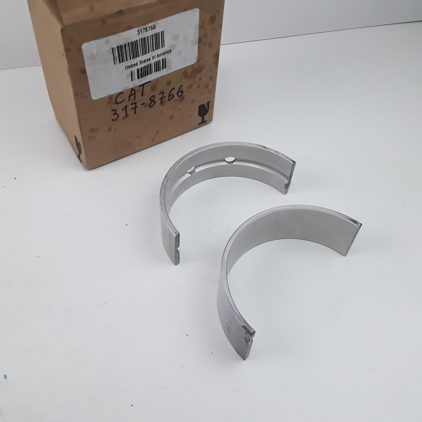 Caterpillar 317-8766 Steel Backed Copper Lead Main Bearing Heavy Duty