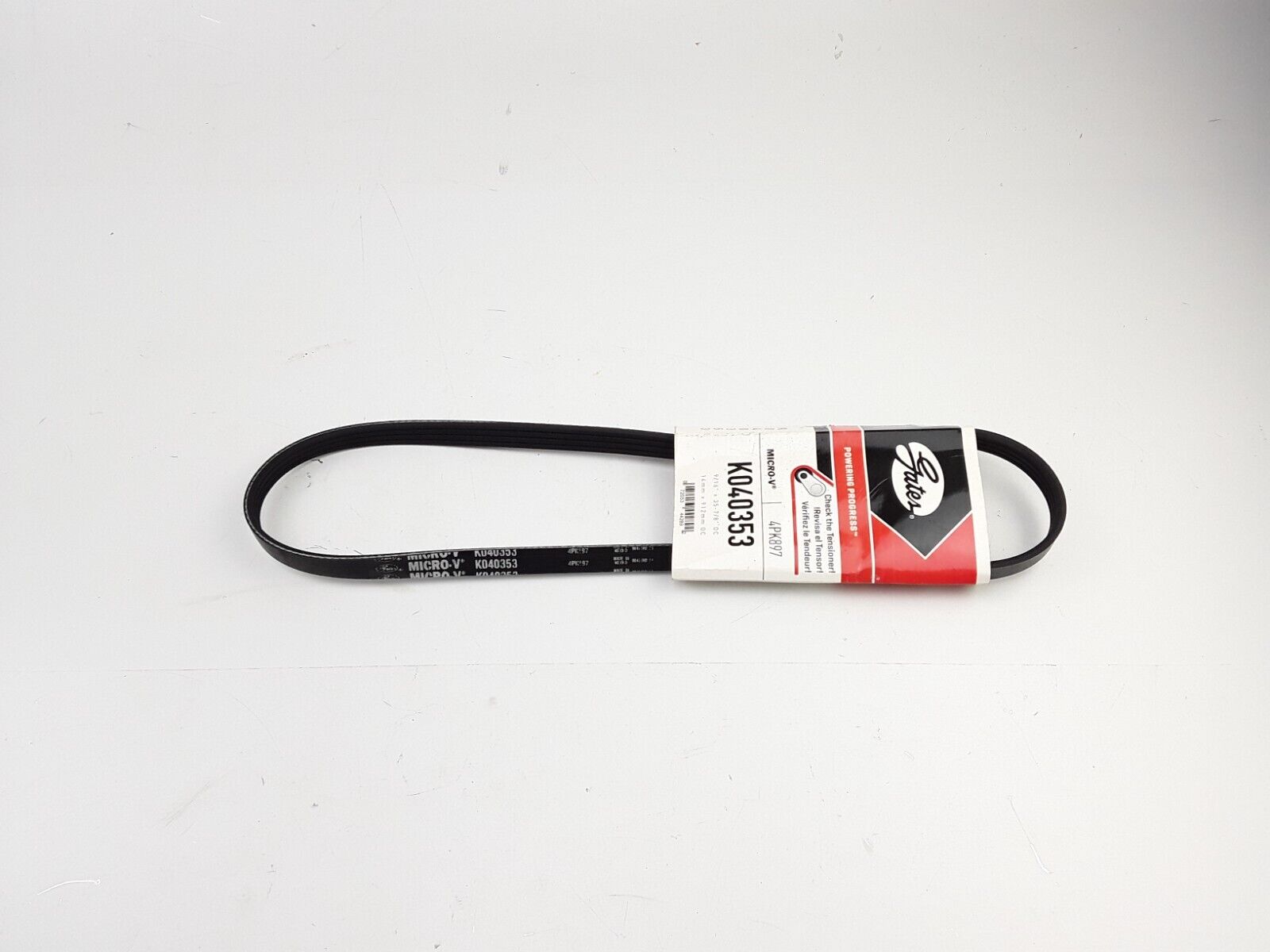 Serpentine Belt-Premium OE Micro-V Belt Gates K040353 4PK897 Fast Free Shipping - HotCarParts