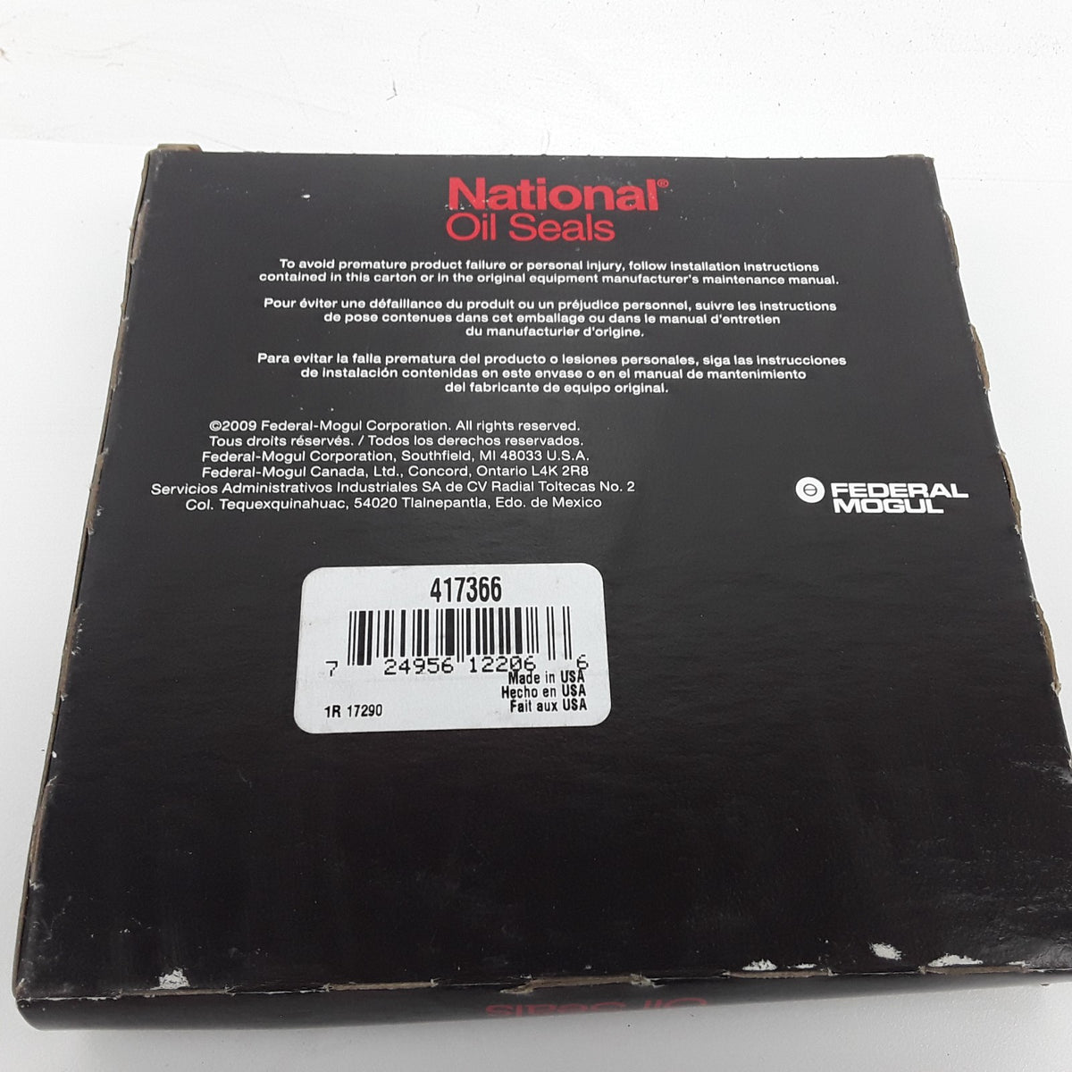 National Seals 417366 Industrial Multi-Purpose Oil Seal 3.875 x 5.250 x 0.500