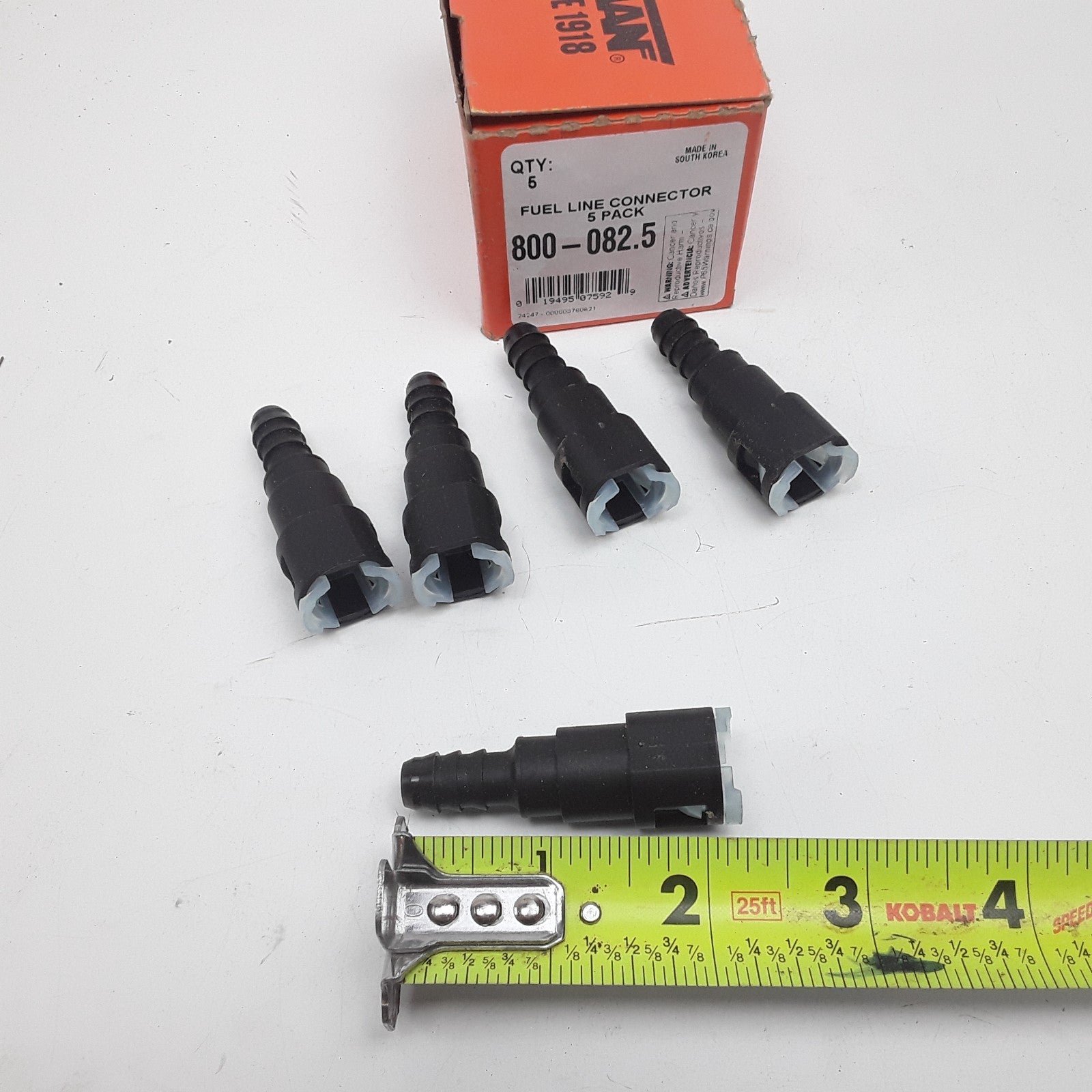 Dorman 800-082.5 Fuel Line Connector Adapts 3/8 in. Steel To 3/8 in Set of 5