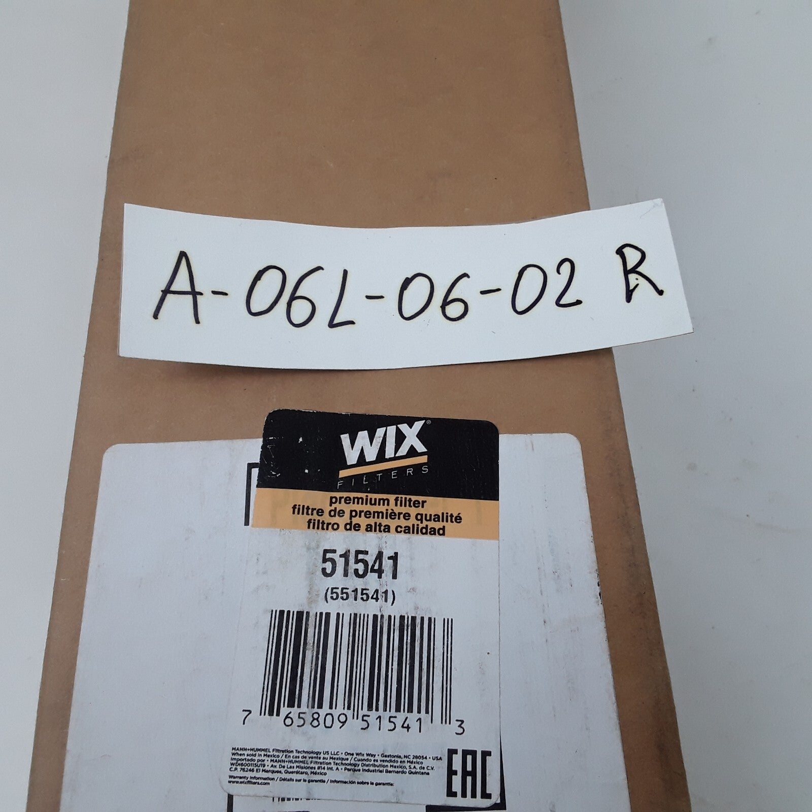 WIX 51541 Cartridge Hydraulic Metal Canister Premium Filter Length 18"