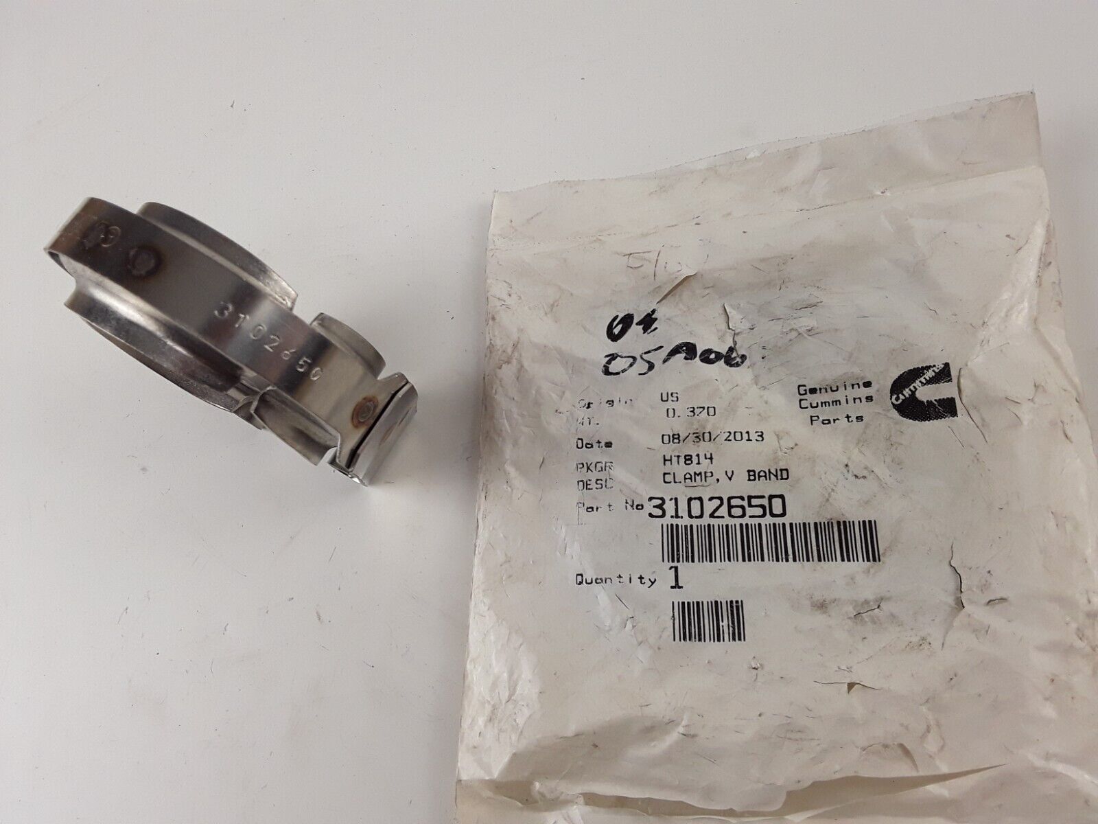Genuine Cummins 3102650 V Band Exhaust Clamp FAST FREE SHIPPING - HotCarParts