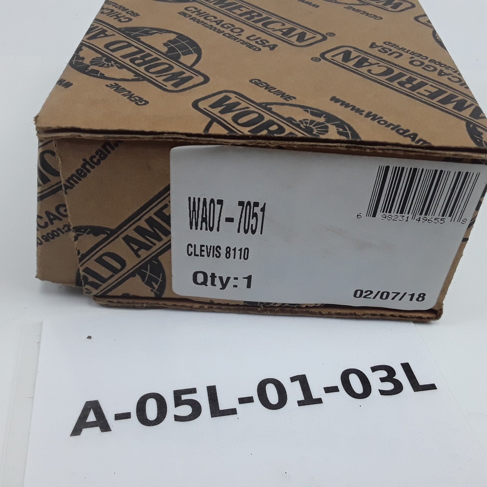 World American WA07-7051 - CLEVIS 8110 Heavy Duty High Performance Car & Trucks