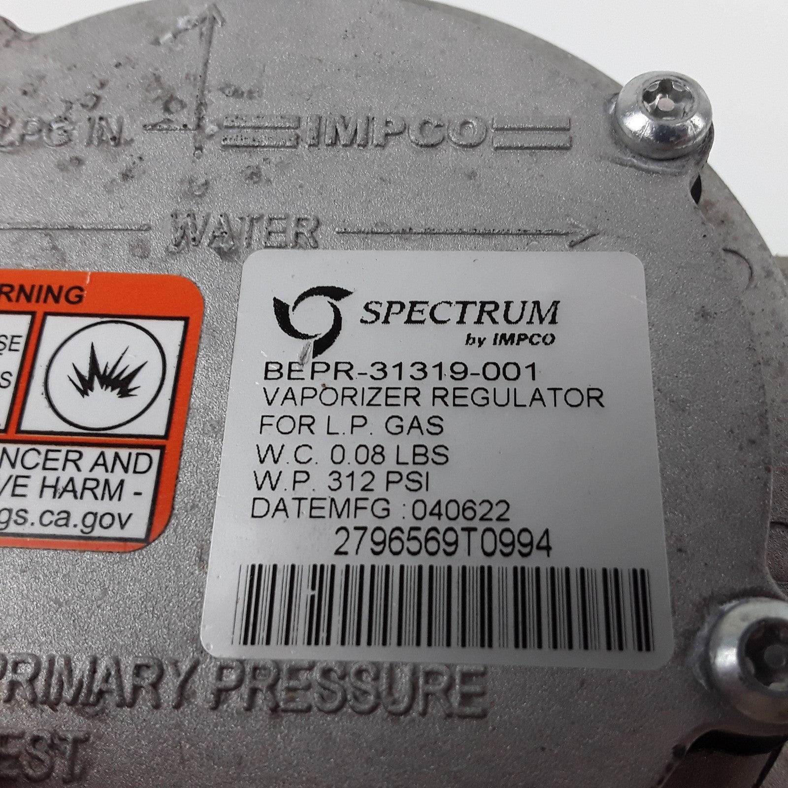 Regulator Vaporizer Converter For Hyster, Yale, Caterpillar, Mitsubishi, Generac