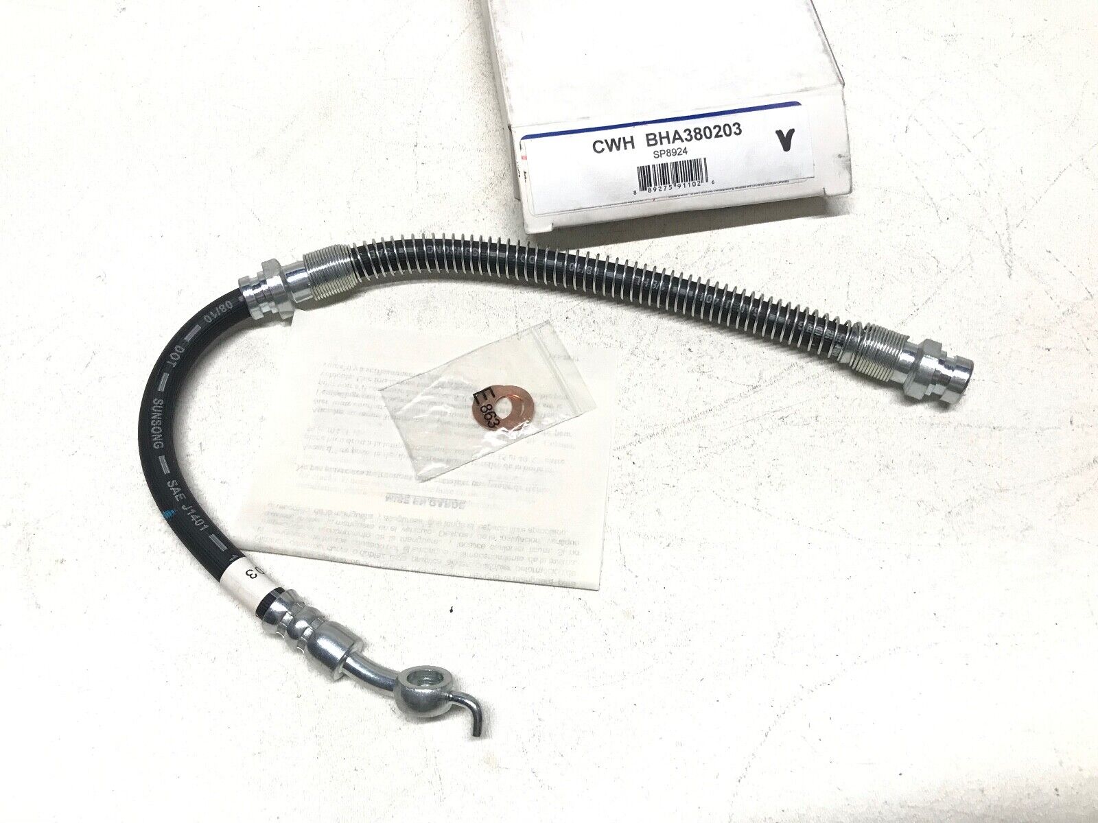 Brake Hydraulic Hose Front-Left/Right CARQUEST BHA380203 Colt Summit Mirage FAST - HotCarParts