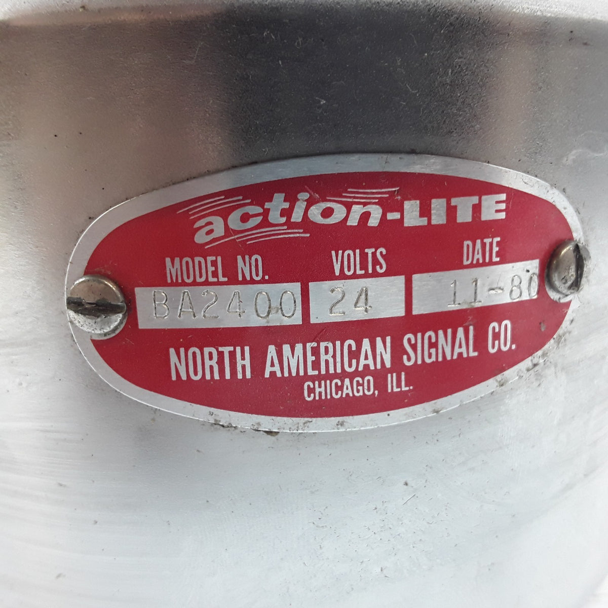 Action-Lite BA2400 Emergency Warning Beacon 24 Volts Universal Use