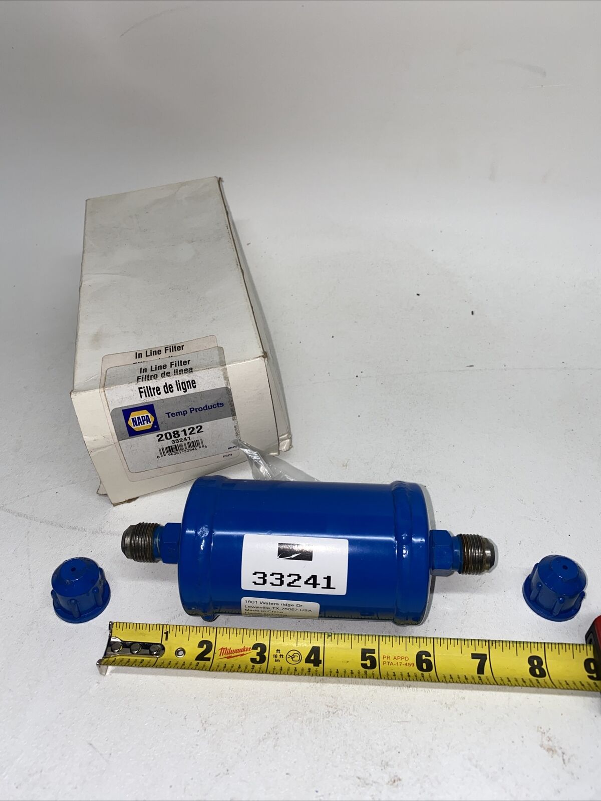 GENUINE NAPA TEMP PRODUCTS A/C Filter (In-Line) Part TEM 208122 FAST SHIPPING - HotCarParts