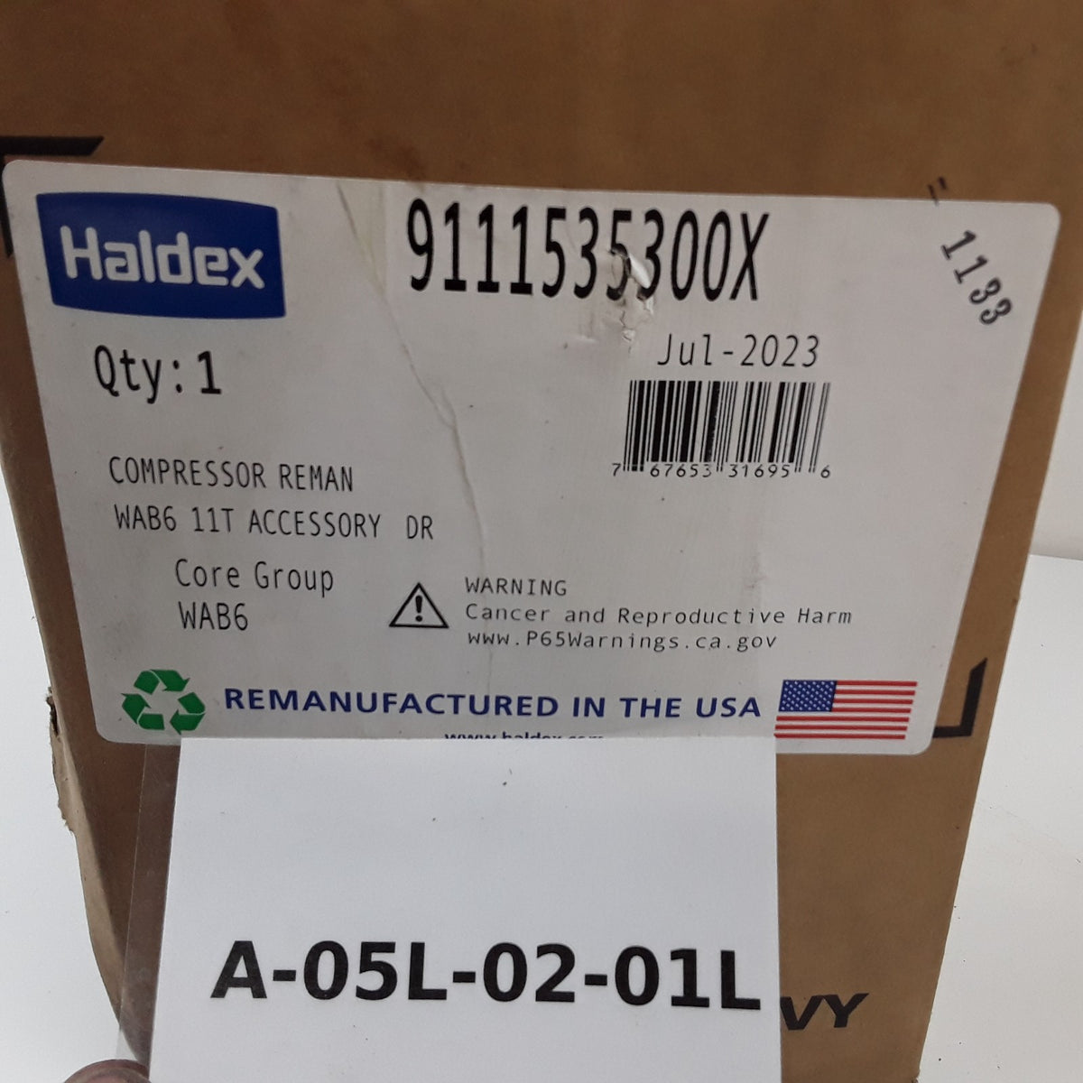 Haldex 9111535300X Air Brake Compressor For Cummins ISC ISL NS318 Engine Models
