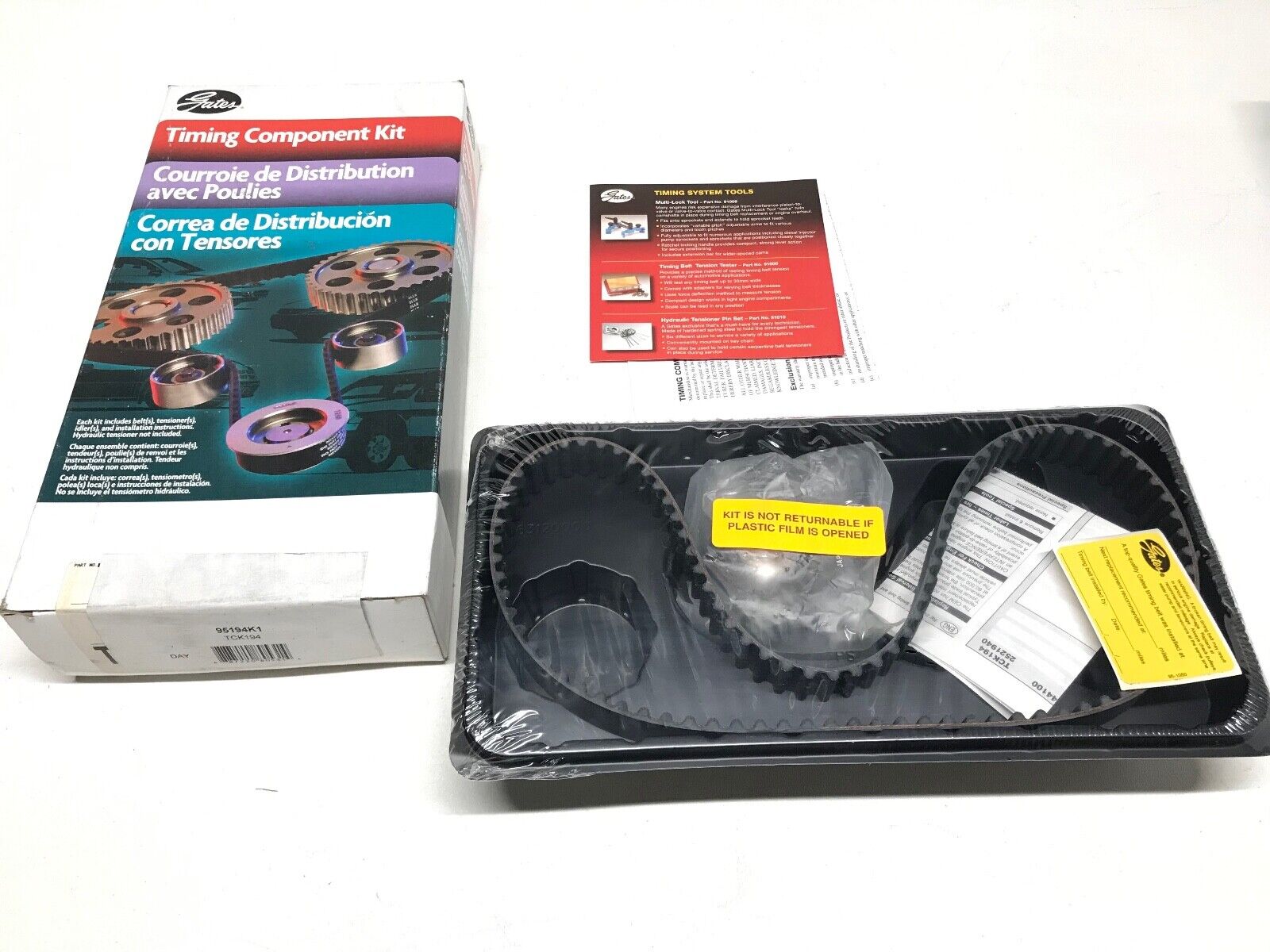 Engine Timing Belt Component Kit-PowerGrip Premium OE GATES TCK194 Escort Tracer - HotCarParts