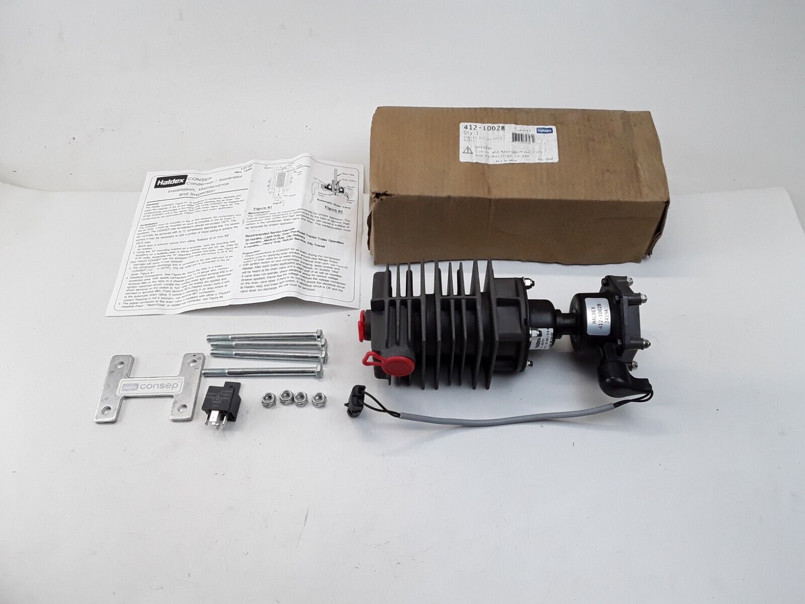 NEW Haldex Condensor Separator 412-10028, 92751, 24 VDC, 2 MPa Free Shipping - HotCarParts