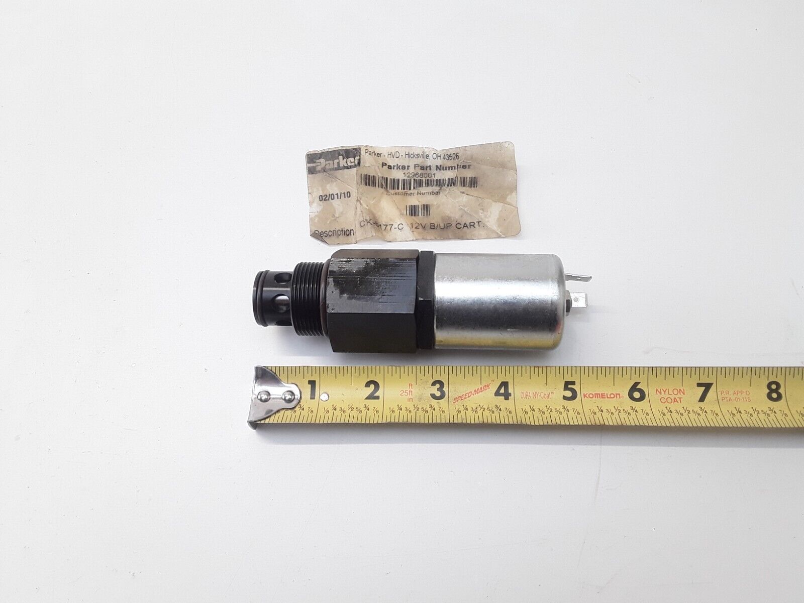 Parker 12968001 CK-6177-C 12V Solenoid Valve B/Up Cartridge Fast Free Shipping - HotCarParts