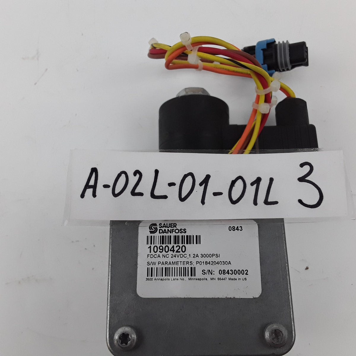 Sauer Danfoss 1090420 Hydraulic Fan Drive Control FDCA NC 24VDC 1.2A 3000PSI